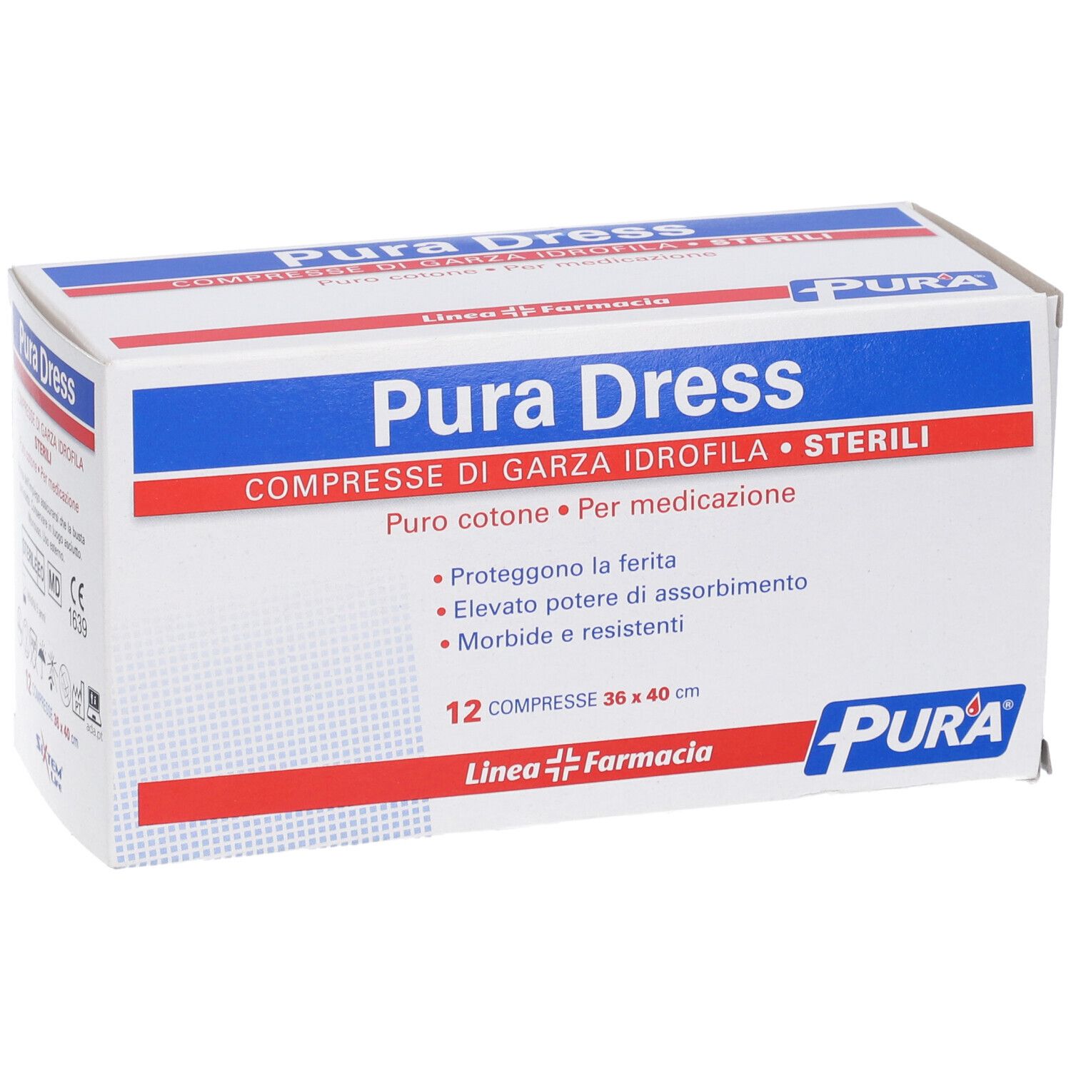 Garza Idrofila Pura Dress 36X40Cm 12 Pezzi