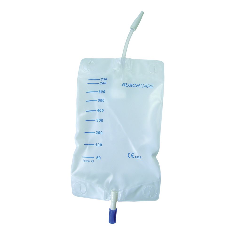 Sacca Raccogli Urina Da Gamba Per Incontinenza In Pvc 750 Ml Tubo Raccordo Diritto 30 Cm+Rubinetto Scarico+Valvola Antireflusso+2 Fasce A Bottoni 10 Pezzi