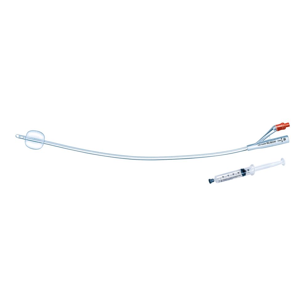 Catetere Foley In Silicone Per Adulti Brillant Plus 2 Vie Senza Scanalature Ch14 Lunghezza 41 Cm Palloncino 10 Ml Punta Cilindrica 2 Fori 1 Pezzo