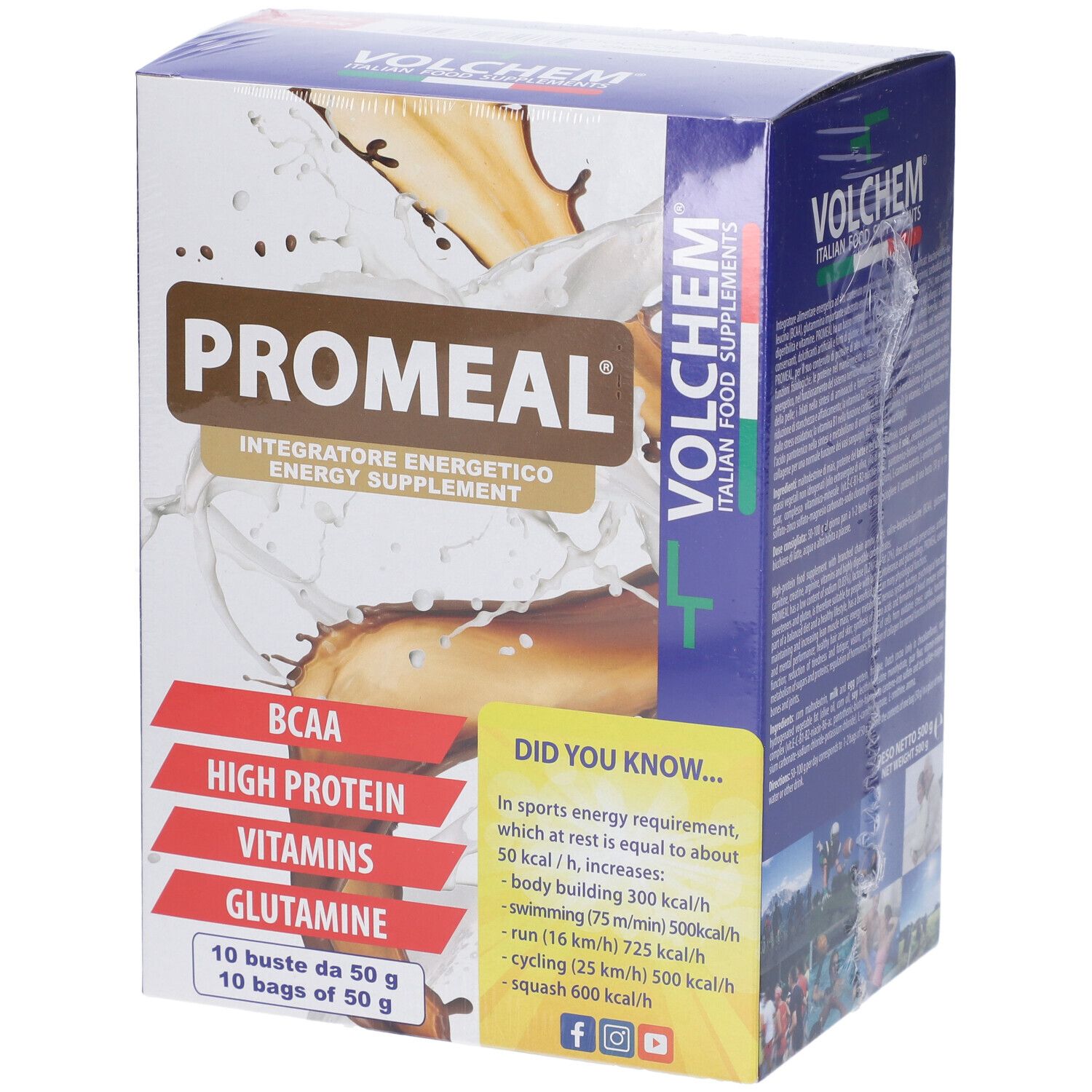 VOLCHEM Promeal Polvere Solubile - Gusto Cioccolato