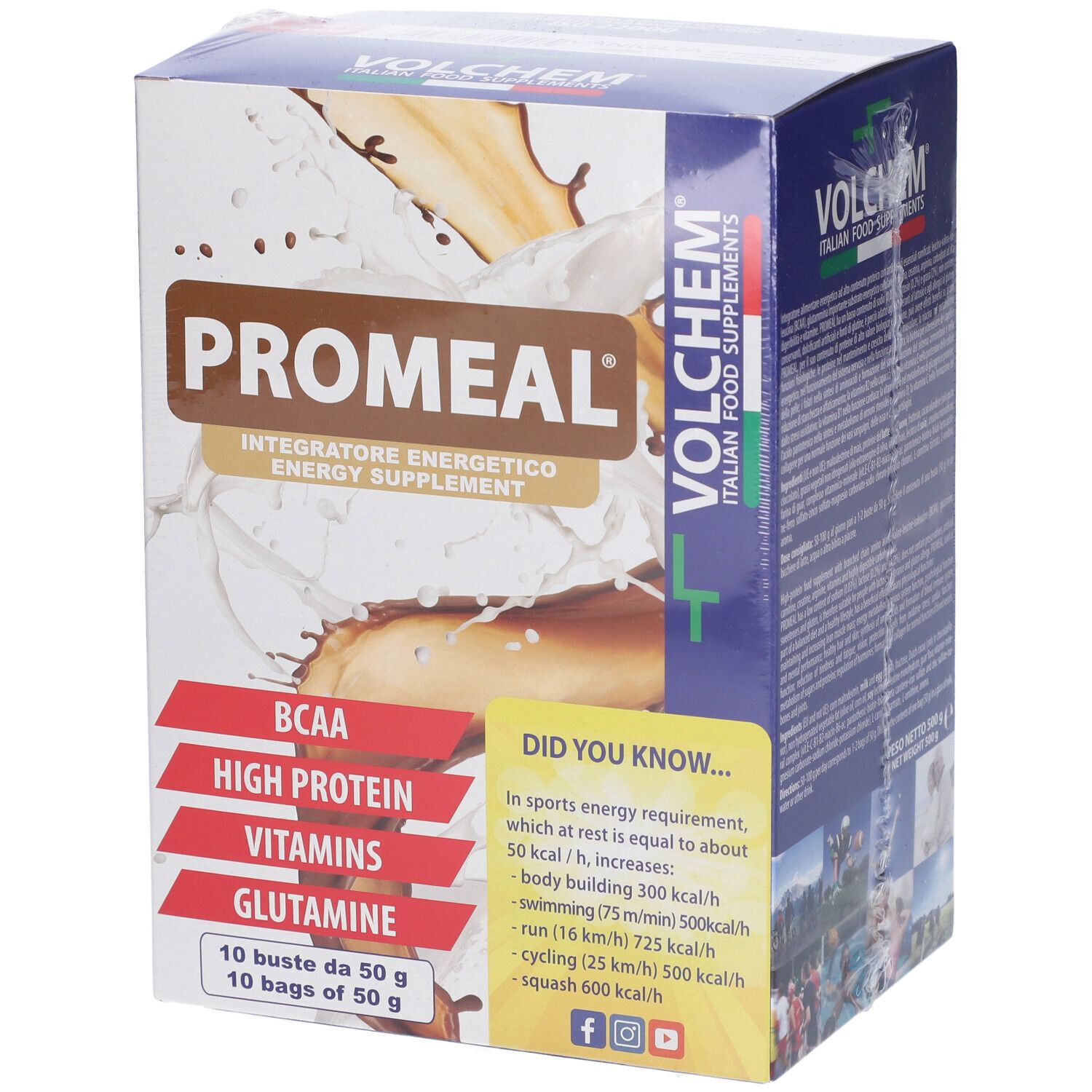 VOLCHEM Promeal Polvere Solubile - Gusto Vaniglia