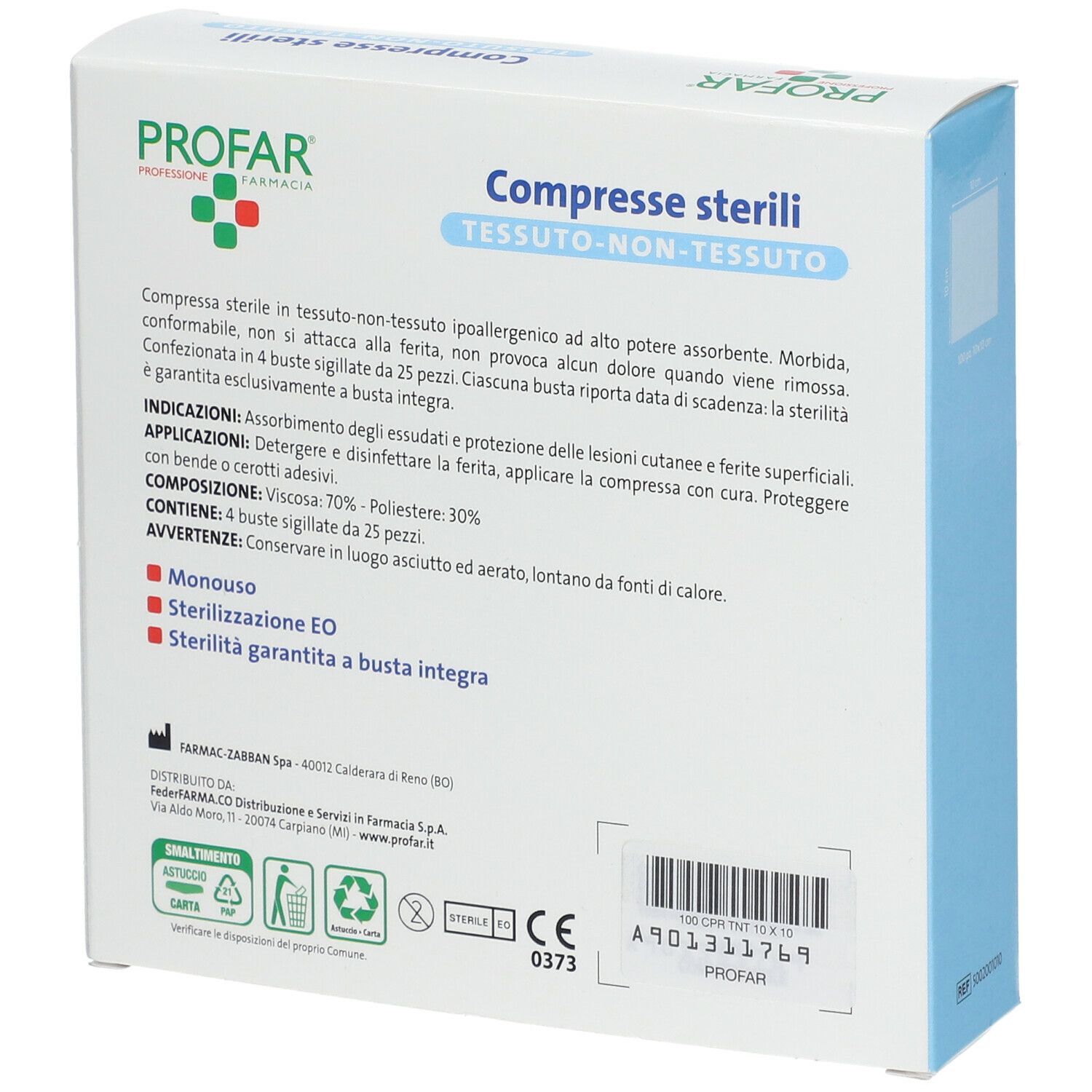 PROFAR® Compresse Sterili 10 x 10 cm