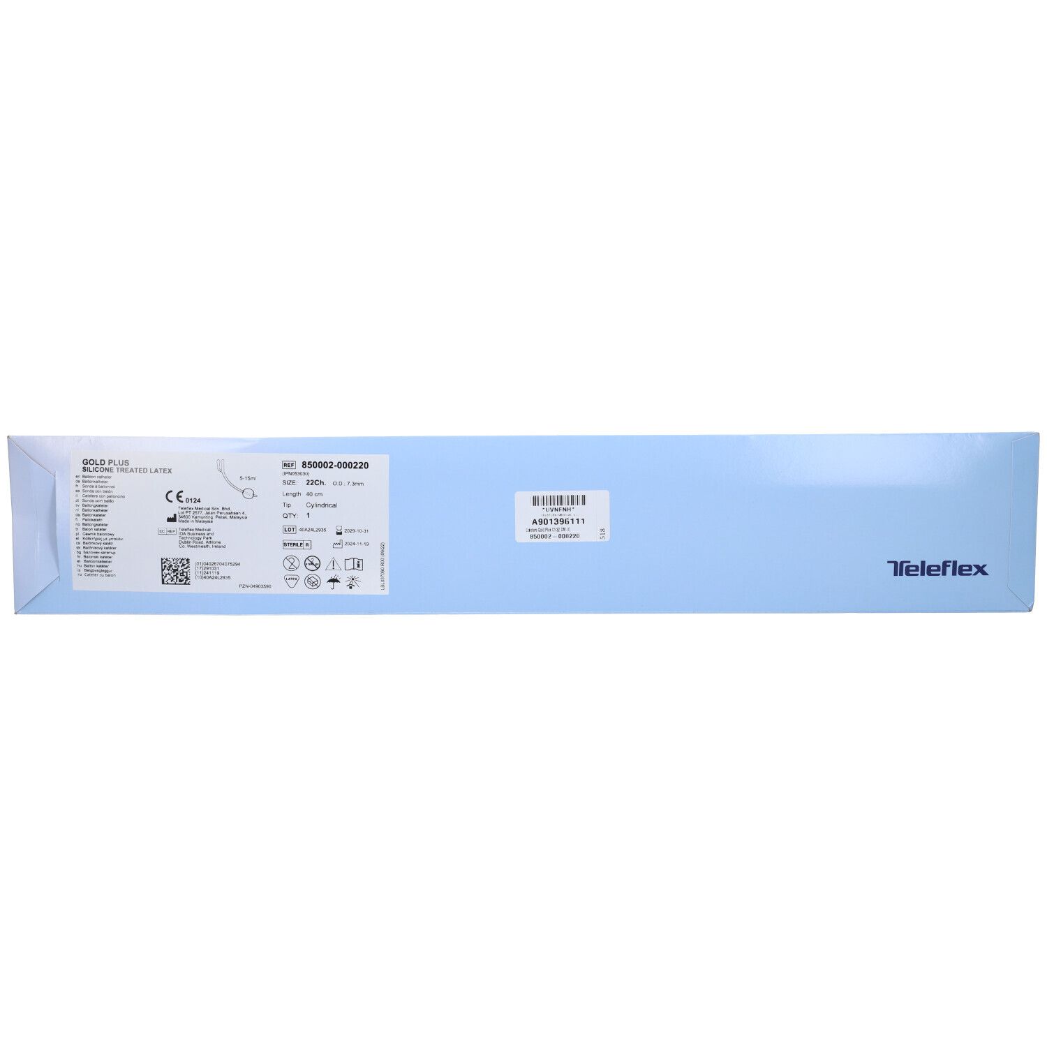 Catetere Foley Media Permanenza Rush Gold CH22 Lunghezza 40cm