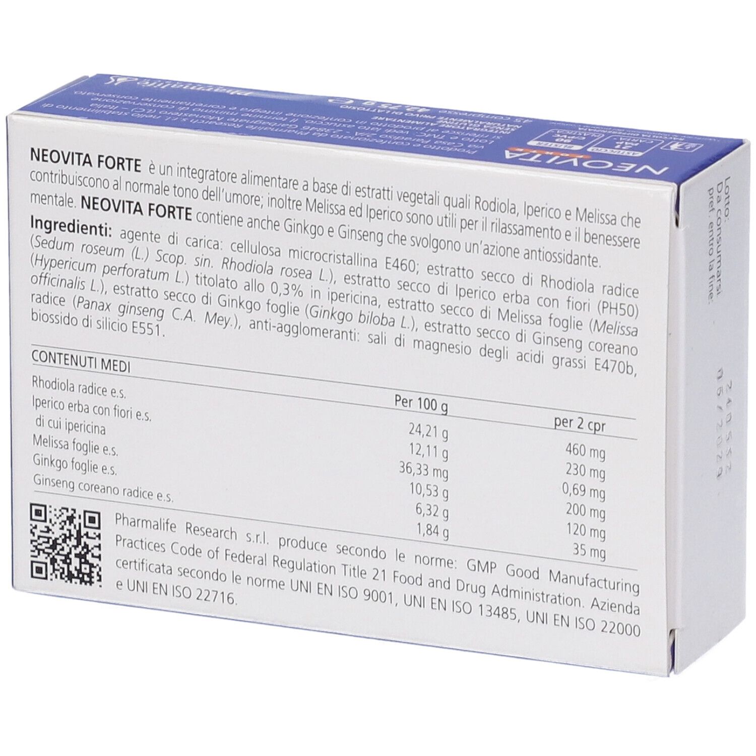 Neovita Forte 45 Compresse
