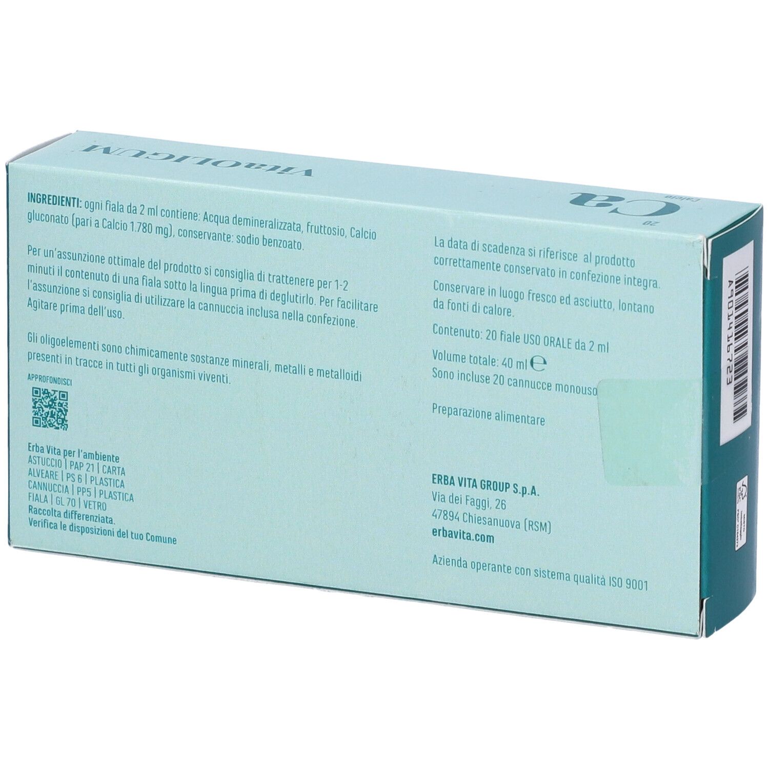 Vitaoligum Calcio 20 Filtri