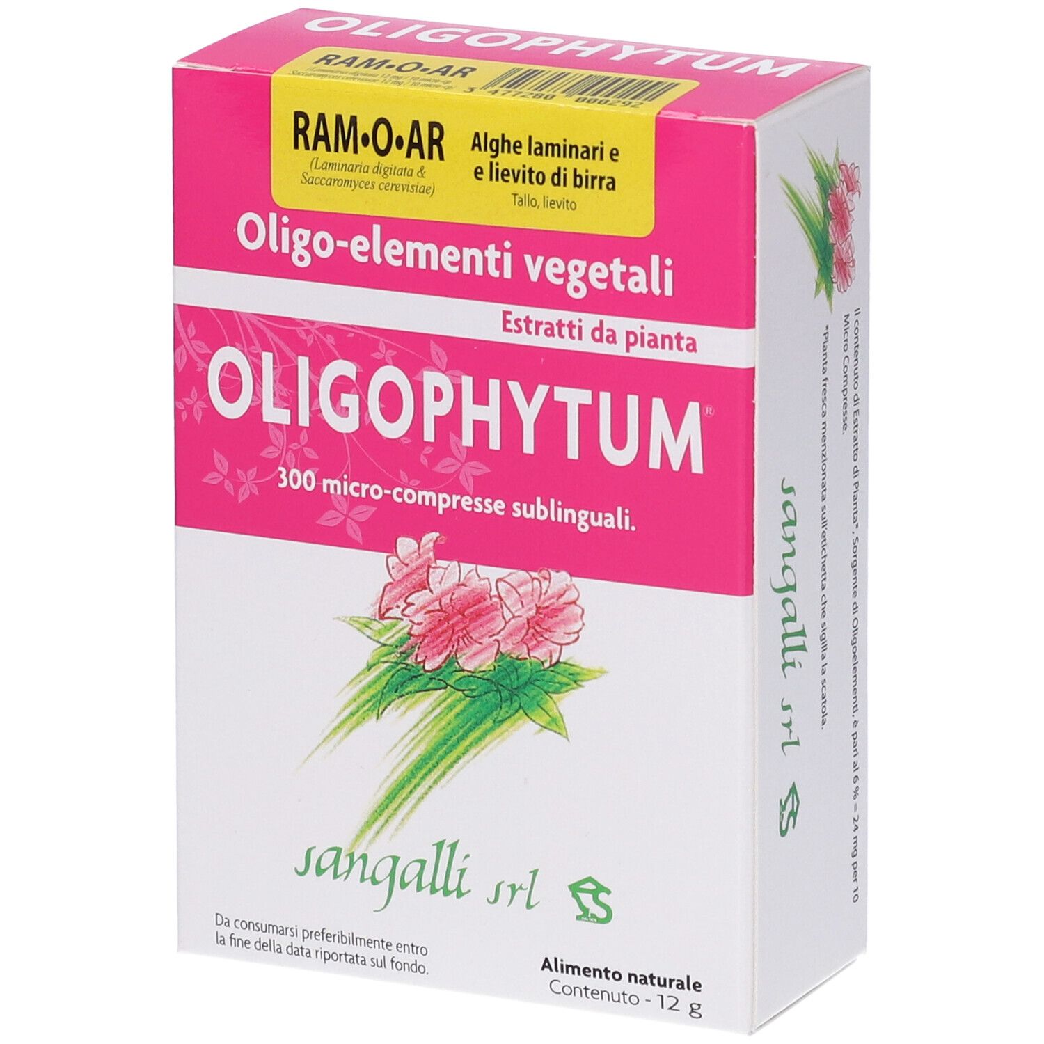 Oligophytum RAM–O–AR – Rame, Oro, Argento estratti da Alghe e Lievito