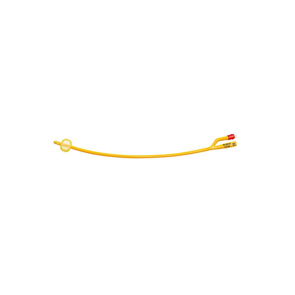 Catetere Foley A Media Permanenza  Rusch Gold Plus A 2 Vie In Silkolatex Lattice-Silicone Per Adulto Ch18 Lunghezza 40 Cm Punta Cilindrica A 2 Fori Palloncino 30-50 Ml 1 Pezzo