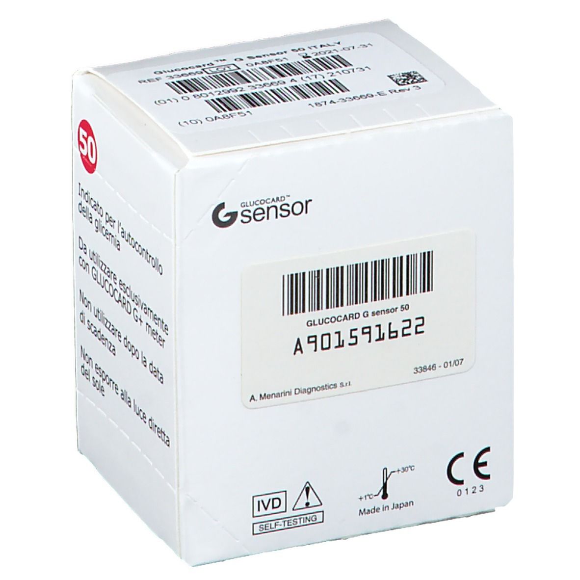 Glucocard™ G Sensor 50 Strisce glicemia