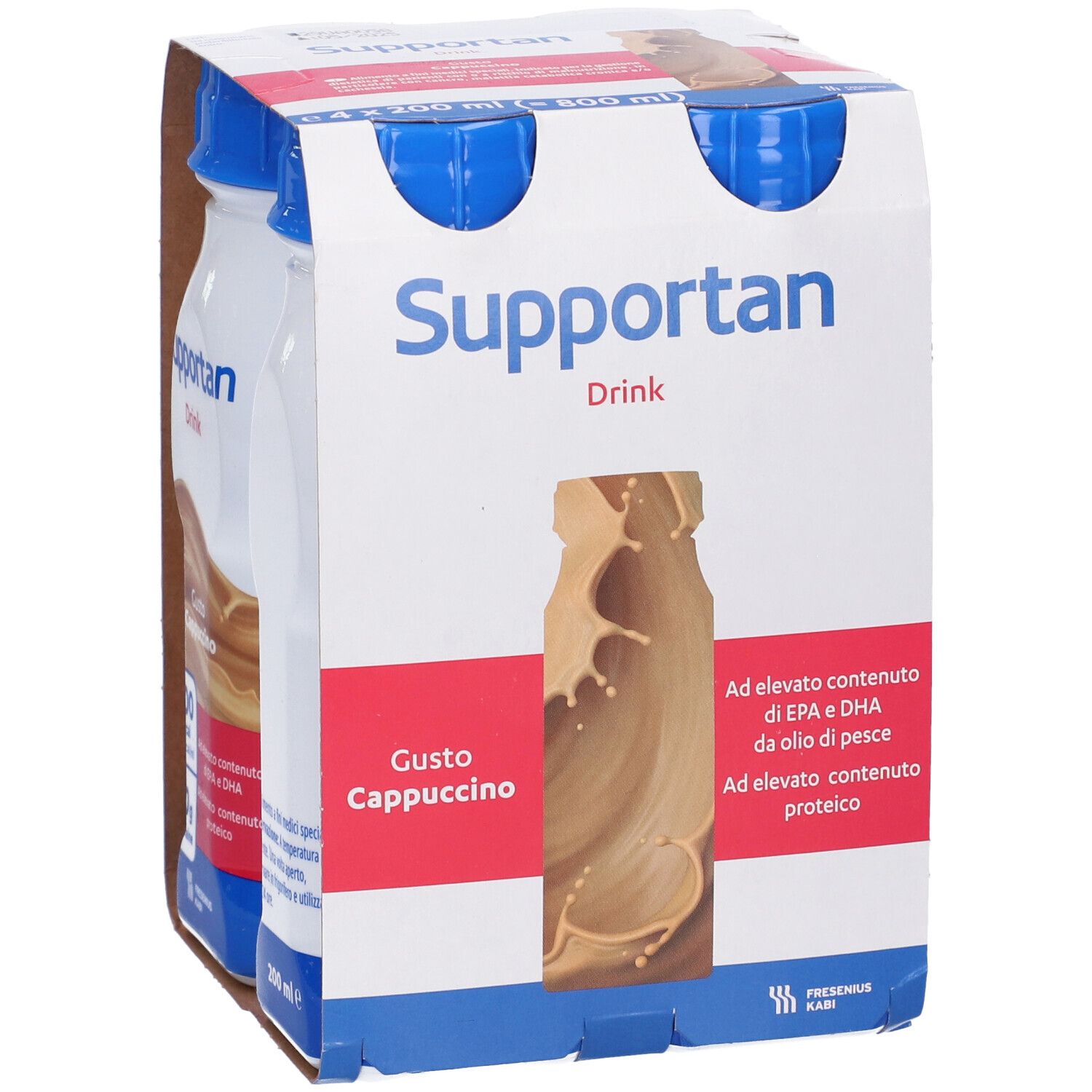 Supportan Drink Cappuccino 4 Flaconi X 200 Ml