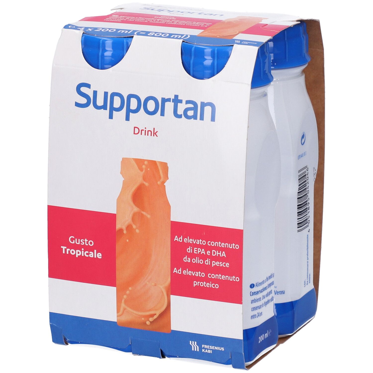 Supportan Drink Frutti Tropicali 4 Flaconi X 200 Ml