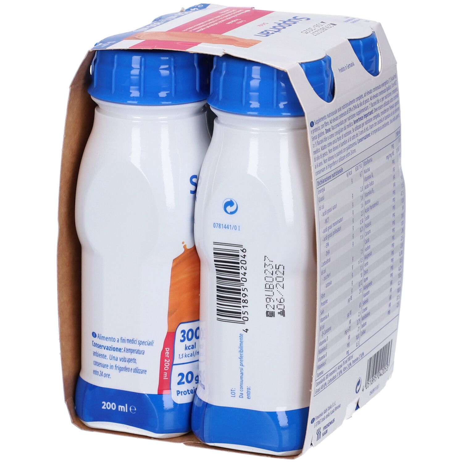 Supportan Drink Frutti Tropicali 4 Flaconi X 200 Ml