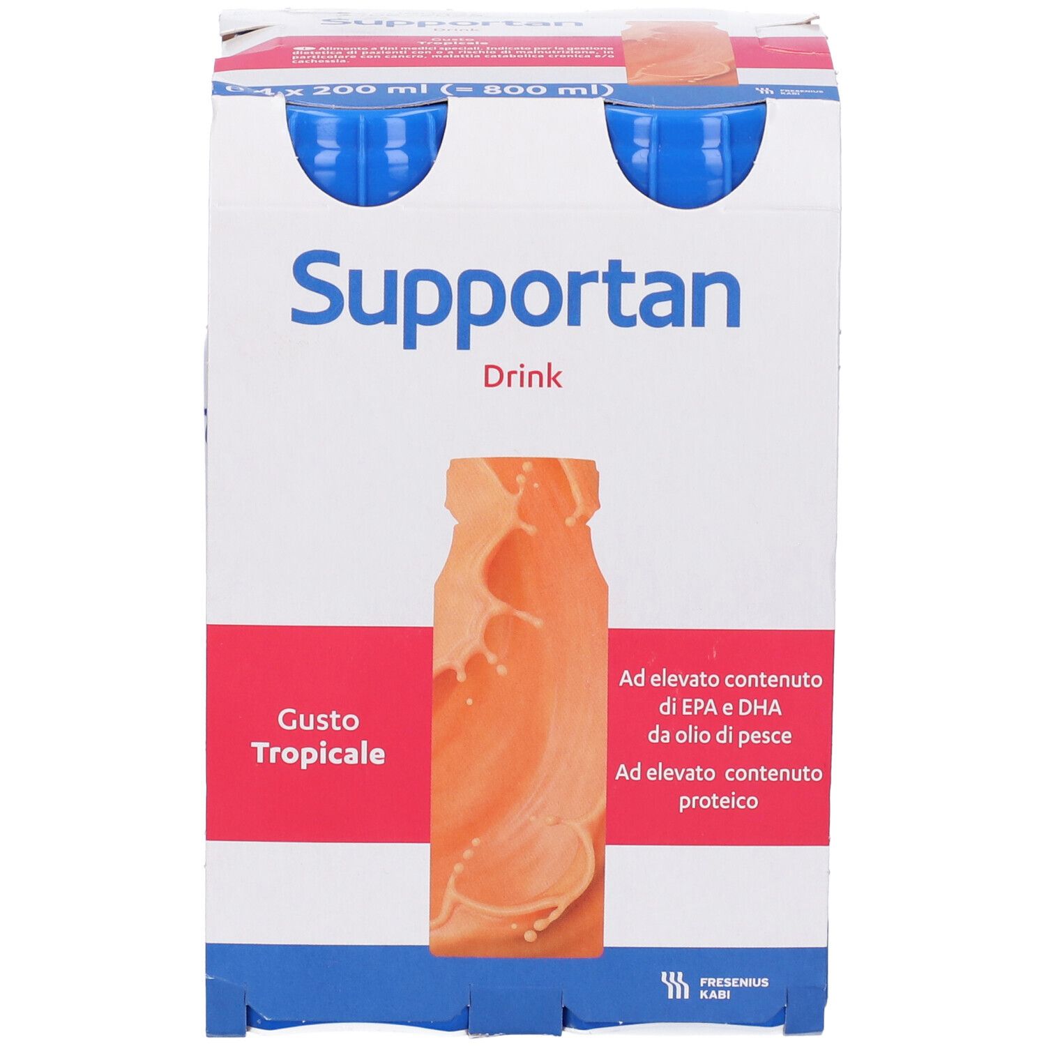 Supportan Drink Frutti Tropicali 4 Flaconi X 200 Ml