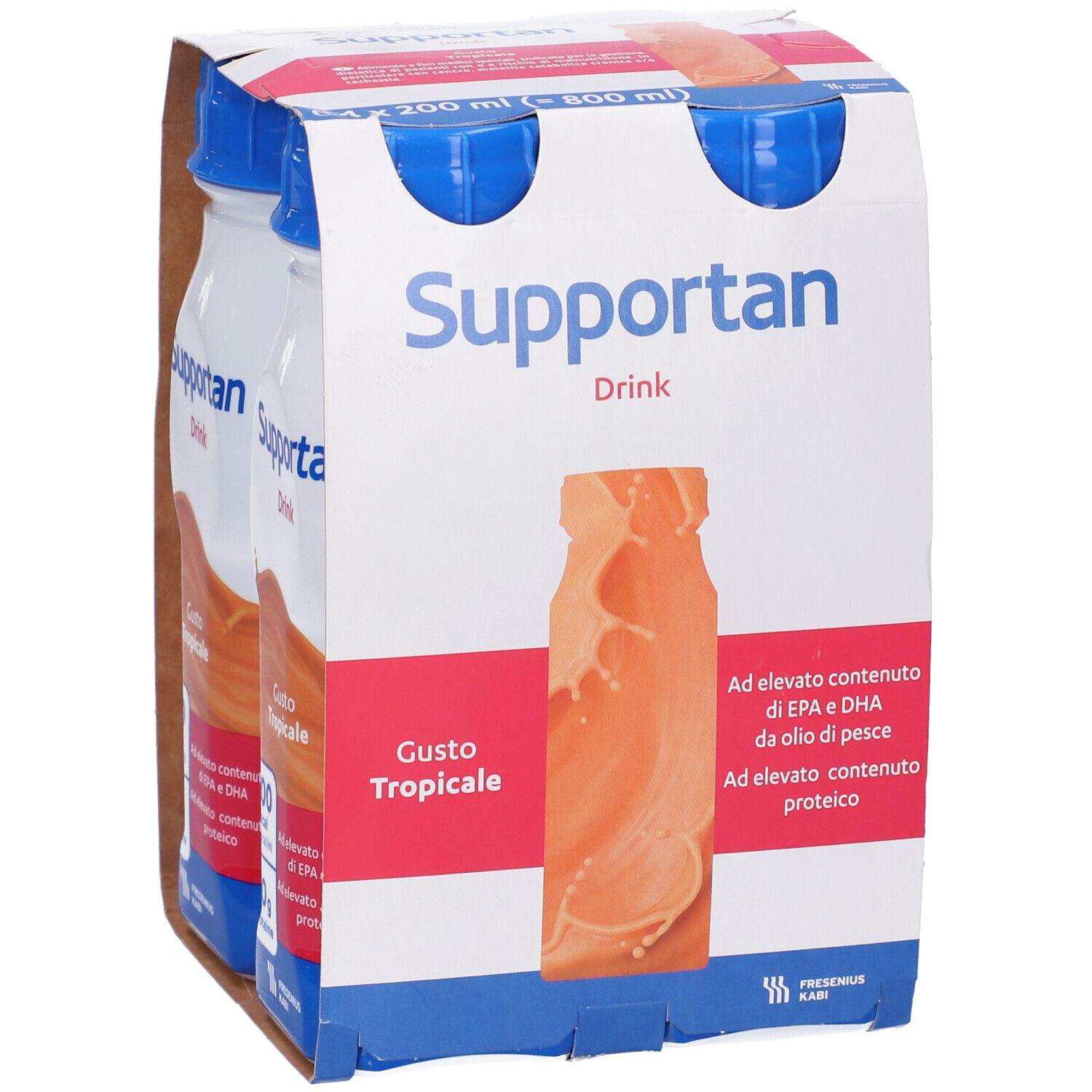 Supportan Drink Frutti Tropicali 4 Flaconi X 200 Ml