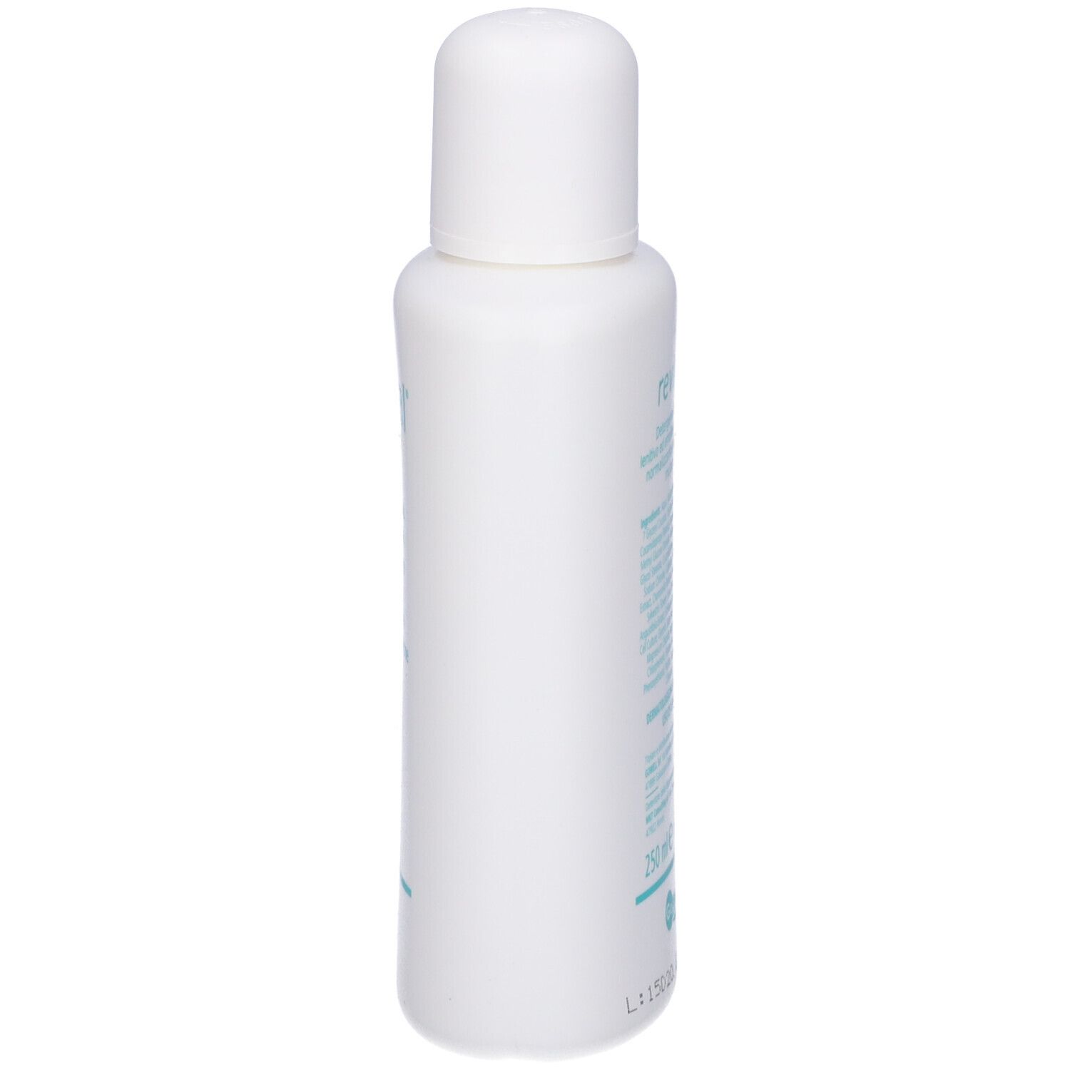 Flacone bianco. Scritta: revival, pH 4,5. Testo in italiano. Cerchio rosa. Logo GoWell.