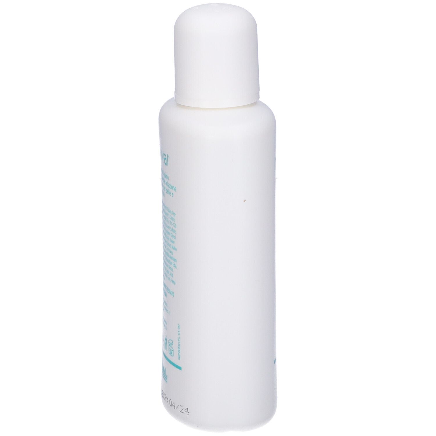 Flacone bianco. Scritta: revival, pH 4,5. Testo in italiano. Cerchio rosa. Logo GoWell.
