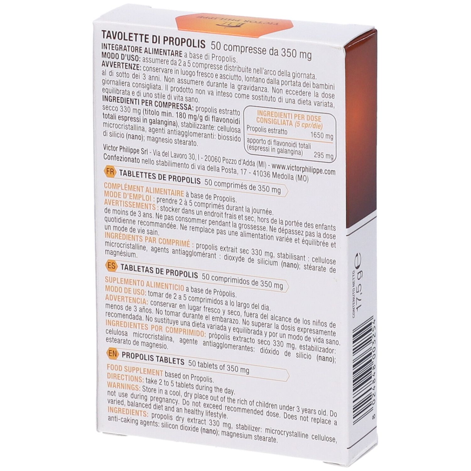 Propolis Tavolette Propolis Purificata 50 Compresse