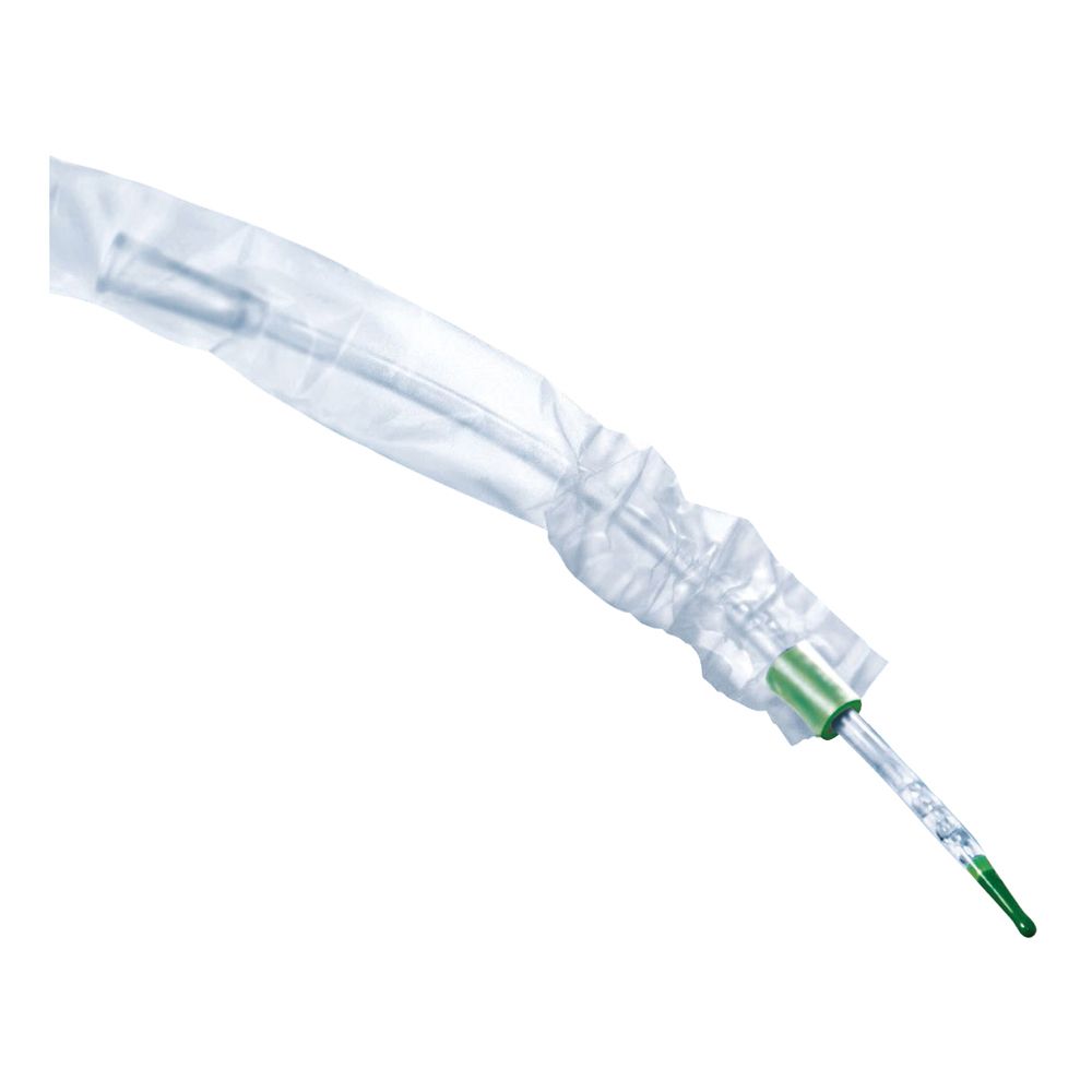 Catetere Vescicale Per Cateterismo Intermittente Lubrificato In Gel In Pvc Monouso Con Capsula Di Gel Integrata Mobile 2 Fori Atraumatici Lunghezza 40Cm Uomo Punta Ergothan Ch12