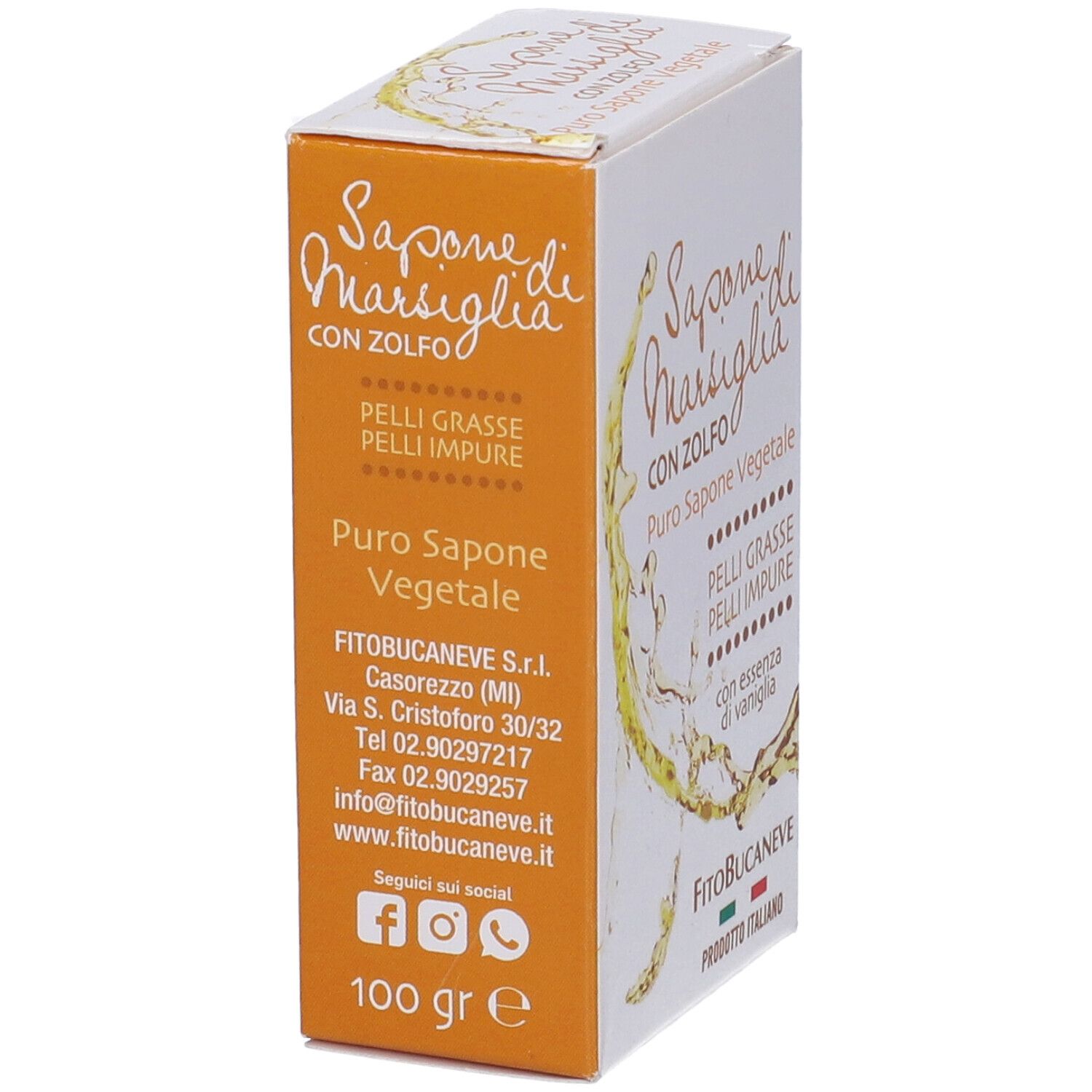 Sapone Marsiglia Zolfo 100 G