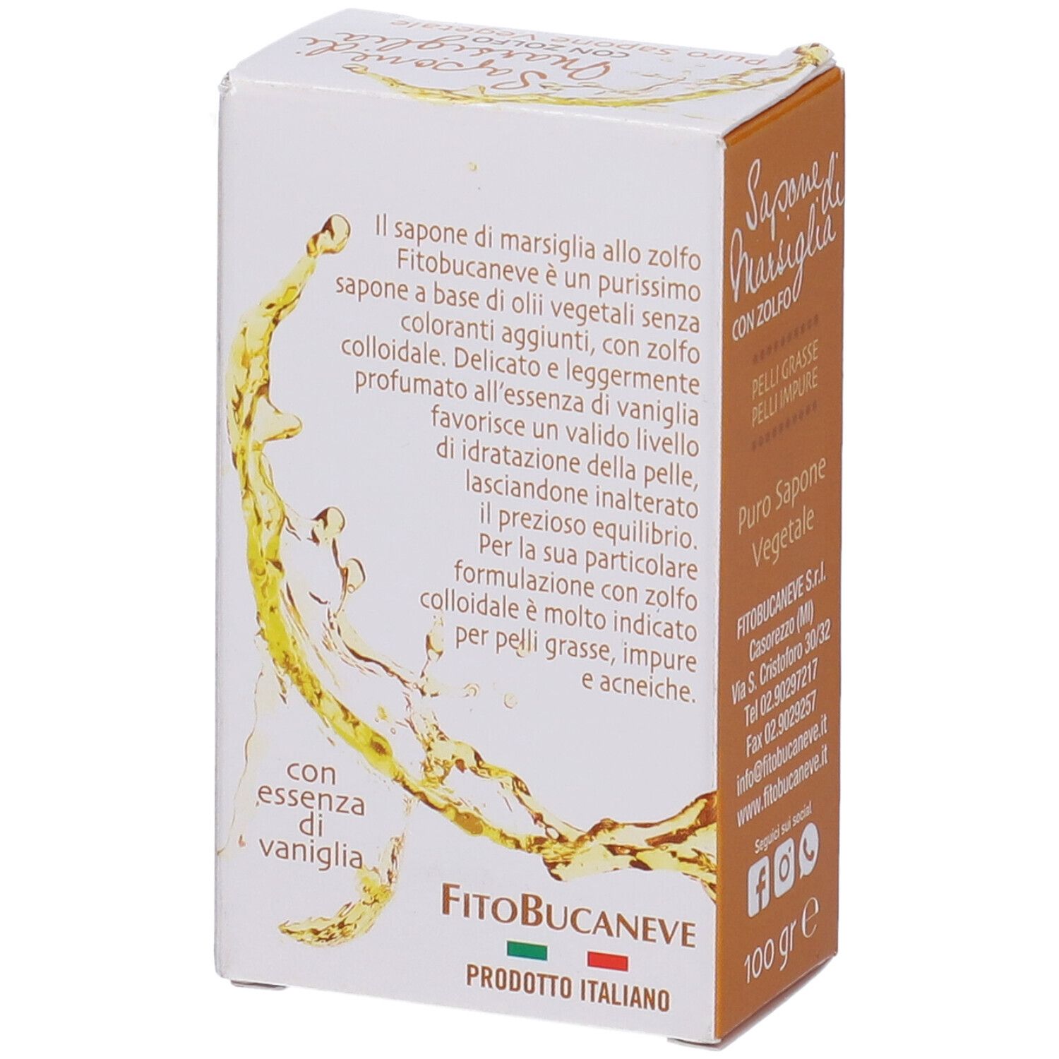 Sapone Marsiglia Zolfo 100 G