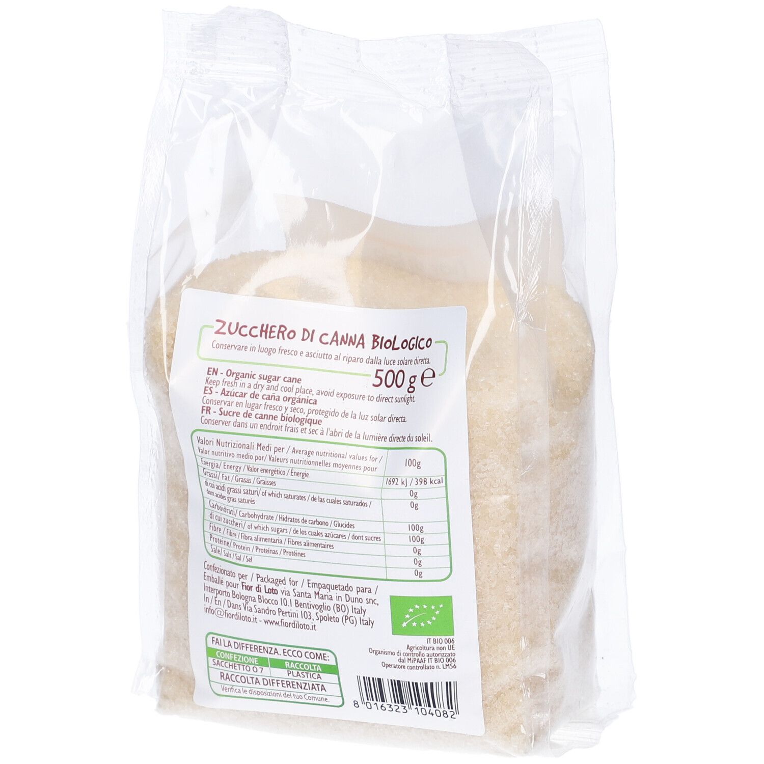 Zucchero Di Canna Bio 500 G