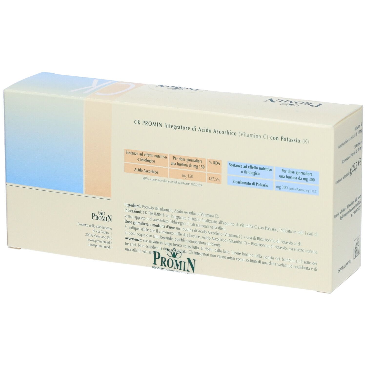 Ck Promin Acido Ascorbico + Bicarbonato 100 22,5 G