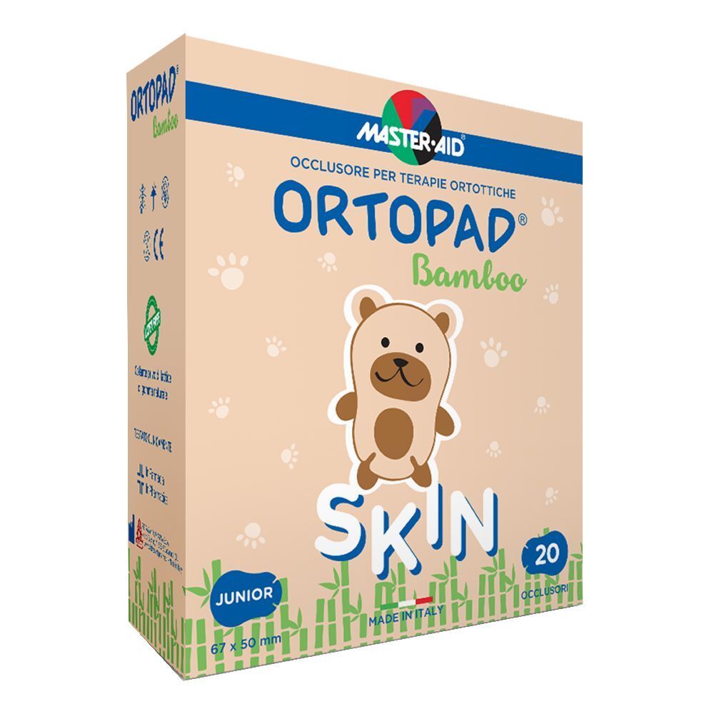 Cerotto Oculare Per Ortottica Ortopad Skin Junior 20 Pezzi