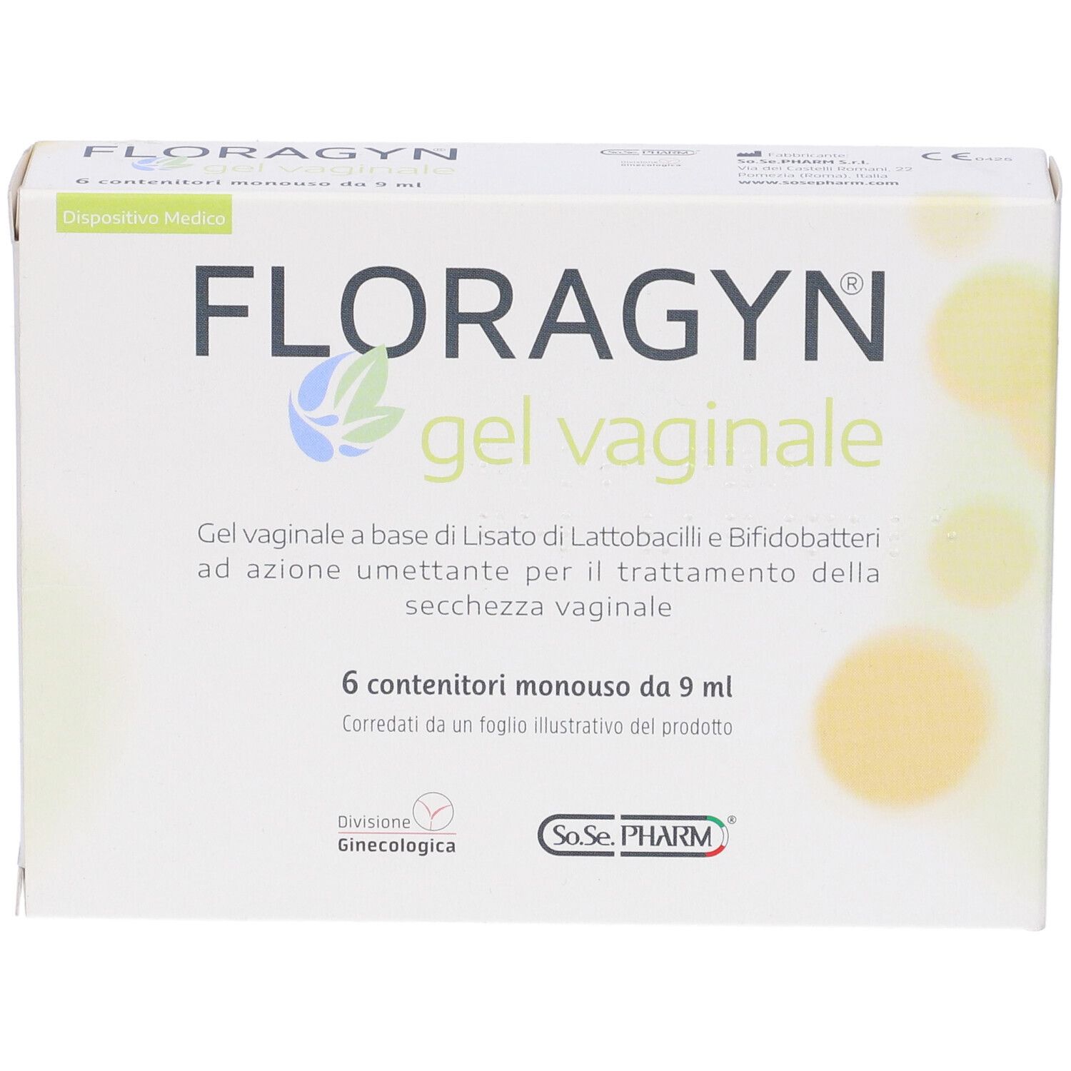 Gel Vaginale A Base Di Lattobacilli Lisati Floragyn Gel 6 Tubetti Monodose 9Ml