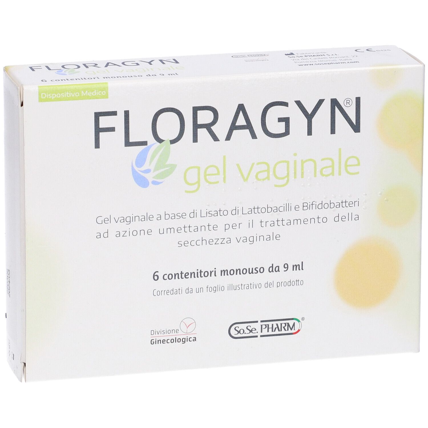 Gel Vaginale A Base Di Lattobacilli Lisati Floragyn Gel 6 Tubetti Monodose 9Ml