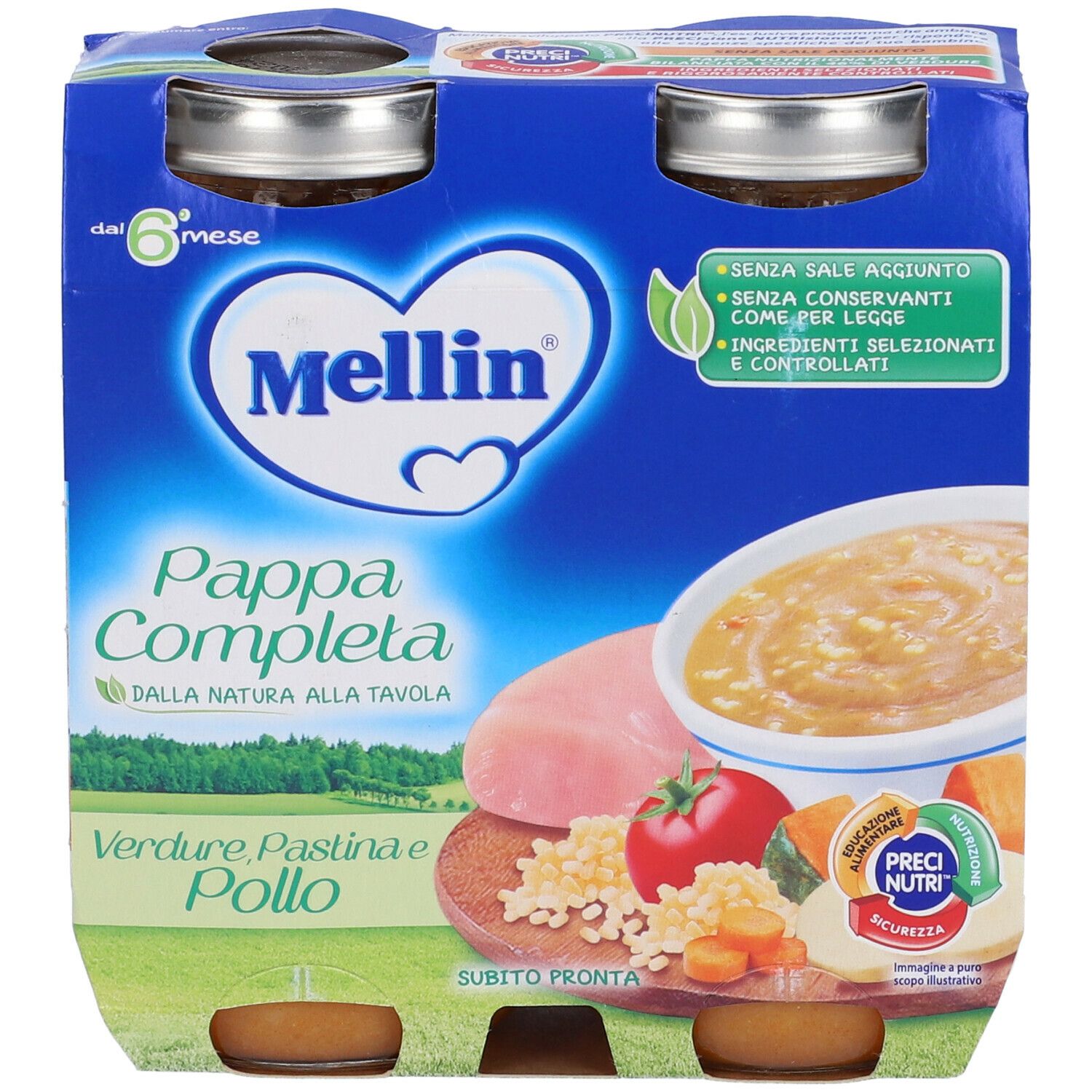 Mellin Pappa Compl Pollo2X250G 2x250 g