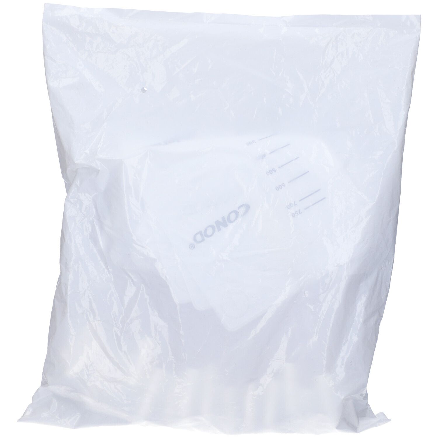 Sacca Raccogli Urina Da Gamba Per Incontinenza In Pvc 750 Ml Tubo Raccordo Diritto 10 Cm+Rubinetto Scarico+Valvola Antireflusso+2 Fasce A Bottoni 30 Pezzi