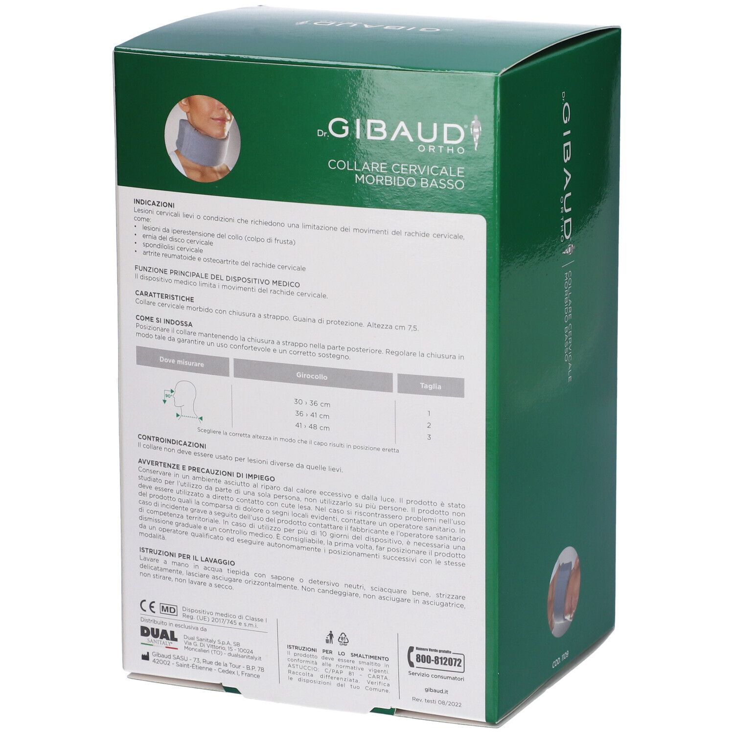 Collare Cervicale Morbido Basso Dr Gibaud Ortho 1