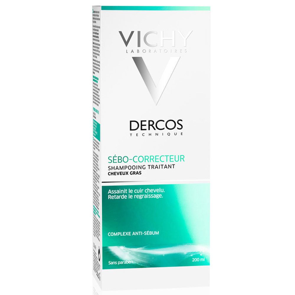 Vichy Dercos Shampoo Sebo Regolatore trattante Capelli grassi 200 ml