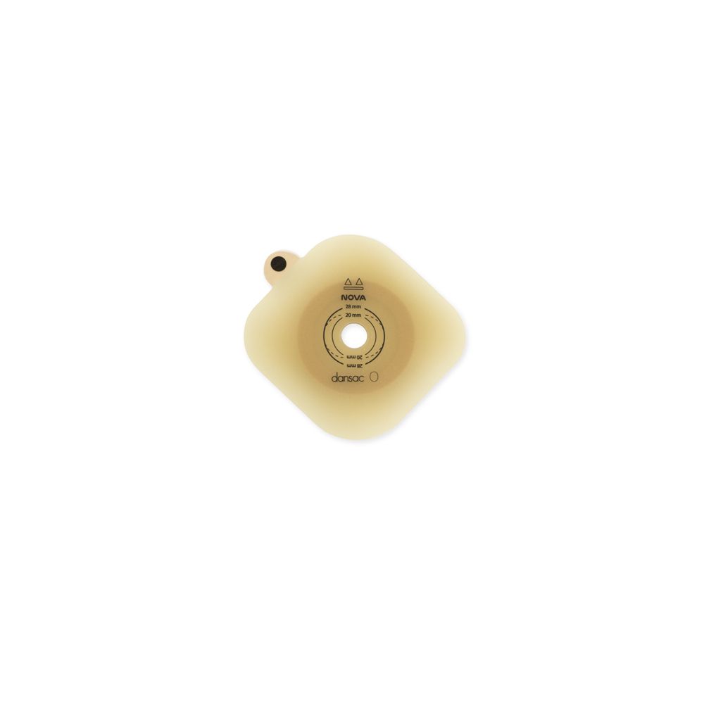 Placca Per Colo/Ileo E Urostomia Autoportante Flangia Semovente A Spessore Ridotto Nova 2 Ritagliabile 36Mm 5 Pezzi