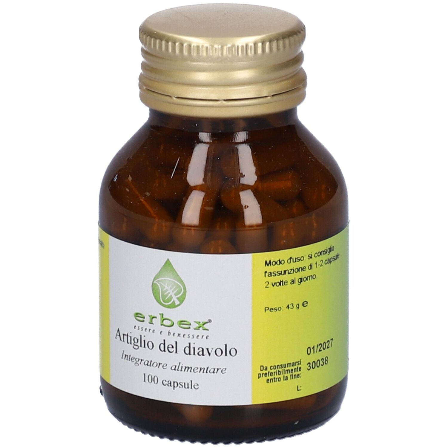 Artiglio Diavolo 100 Capsule 430Mg