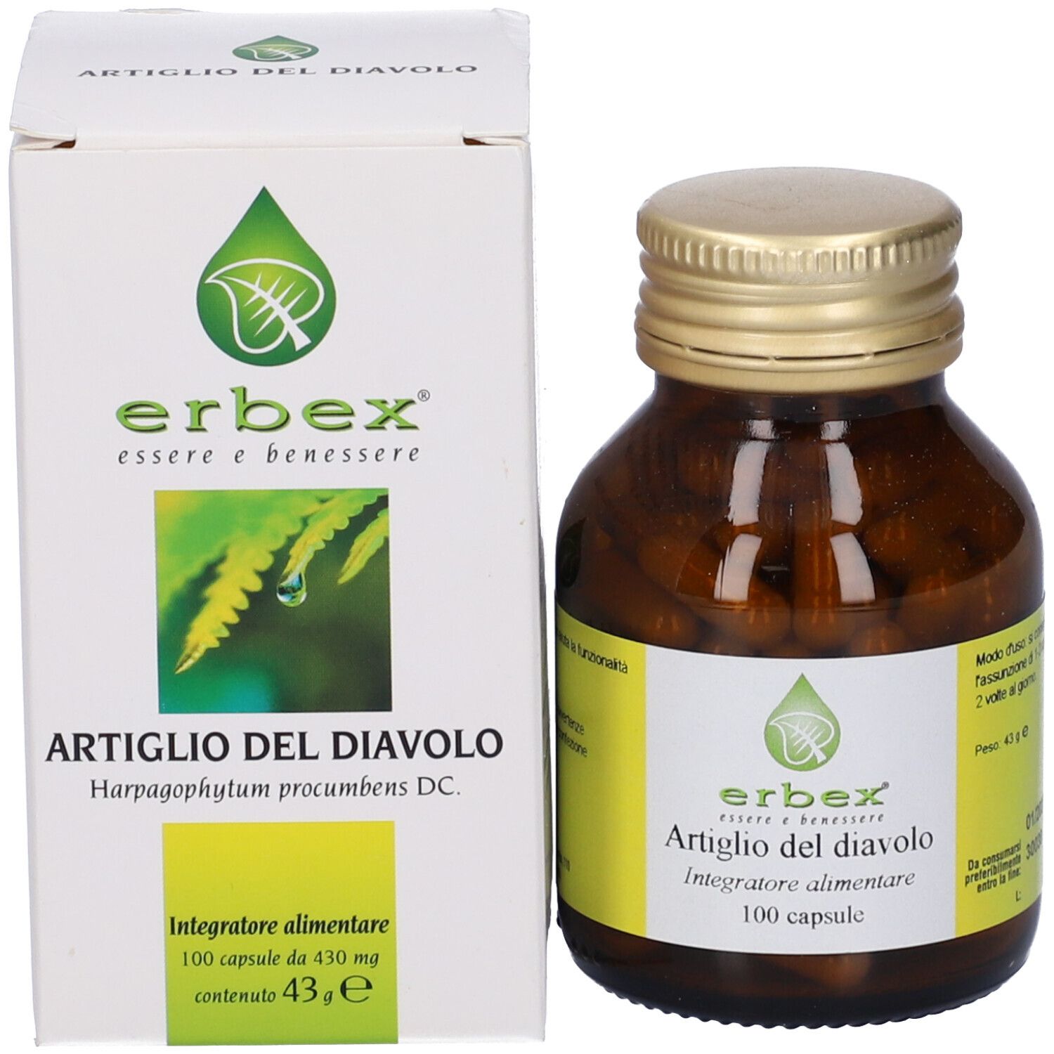 Artiglio Diavolo 100 Capsule 430Mg