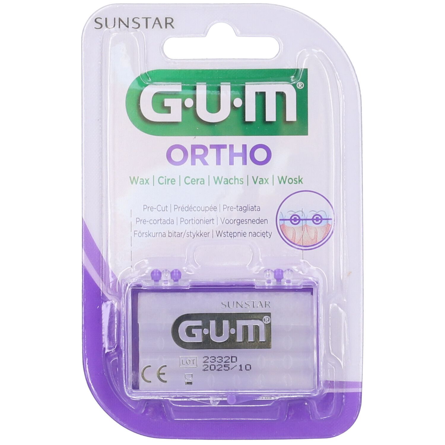 Gum® Ortho Cera Ortodontica 5 pz