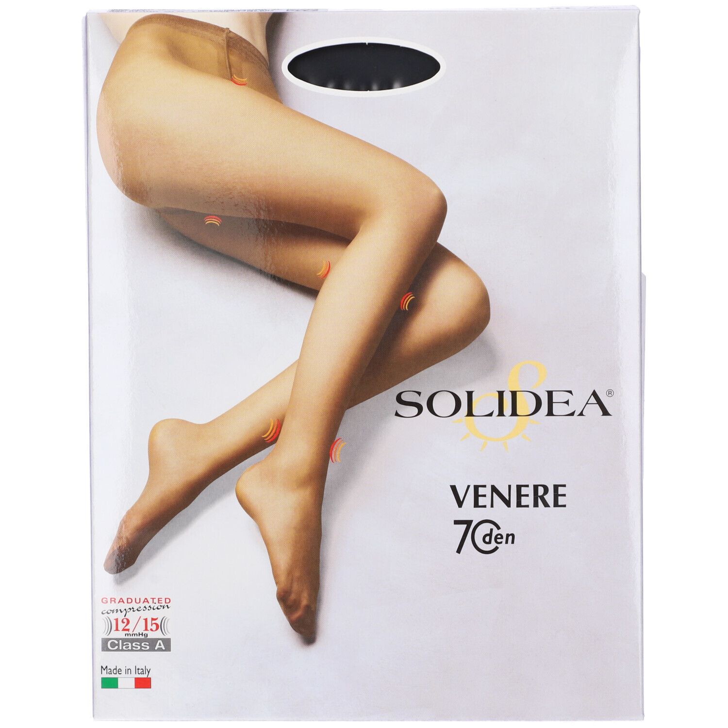 Solidea Venere 70den Collant Tutto Nudo Nero Taglia 4
