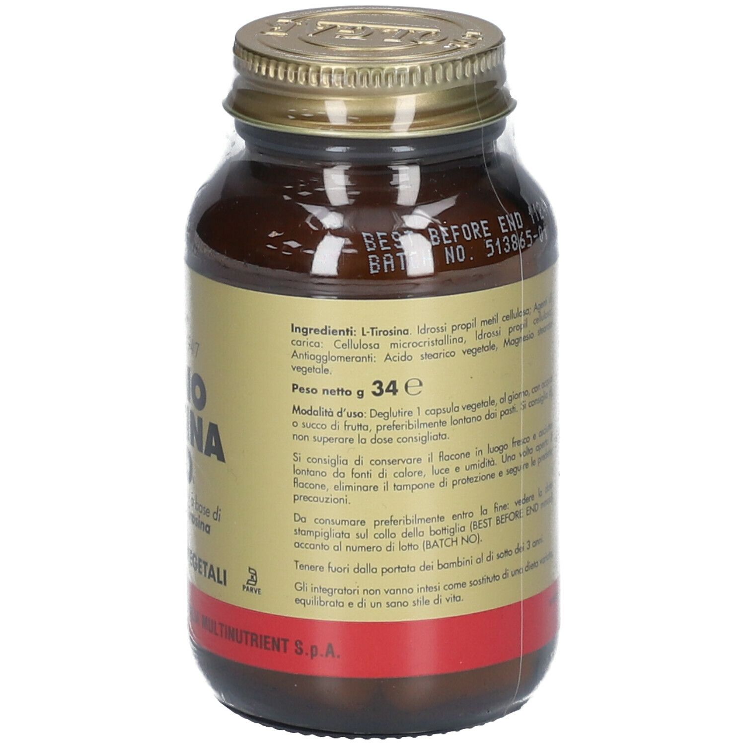 SOLGAR® Amino Tirosina 500