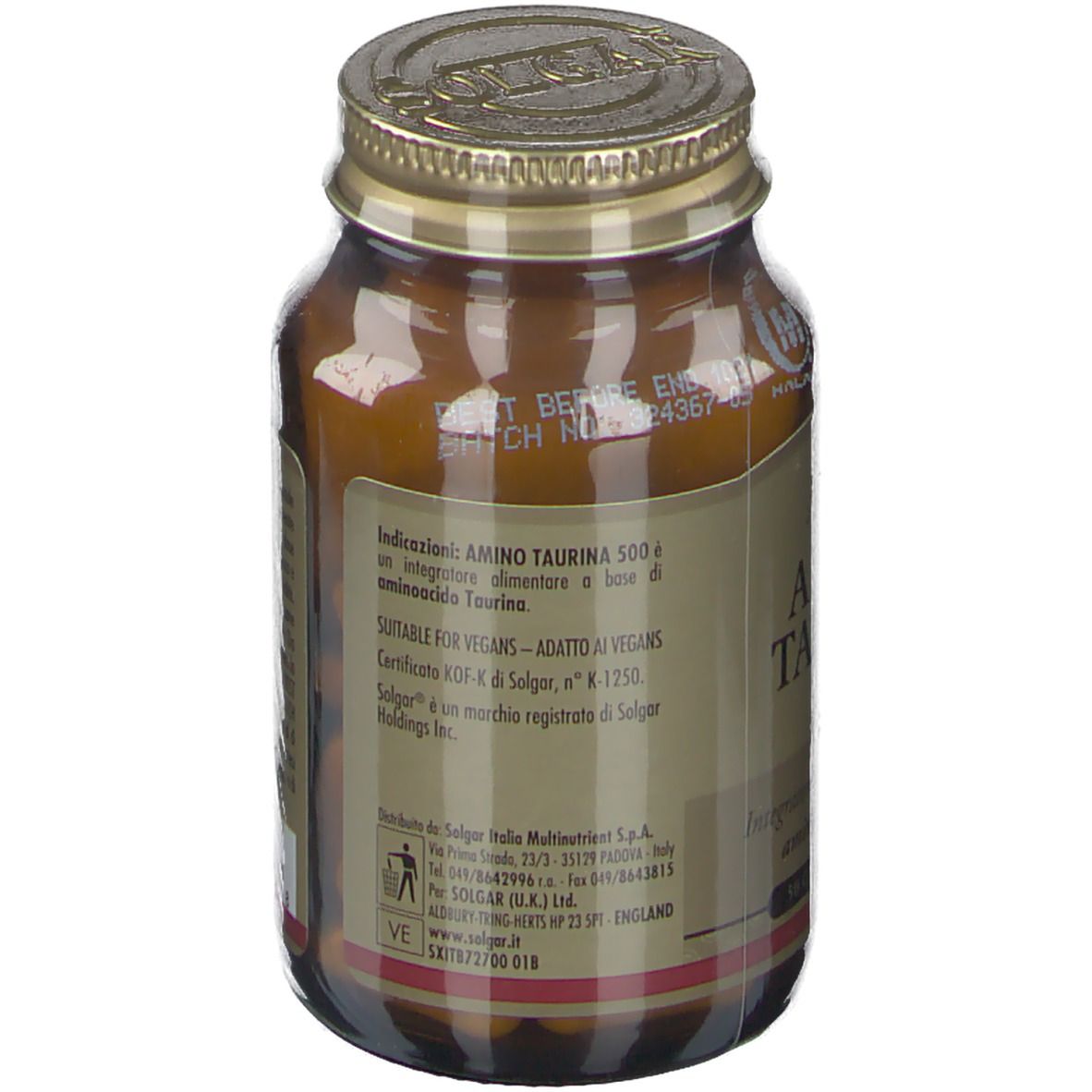 SOLGAR® Amino Taurina 500