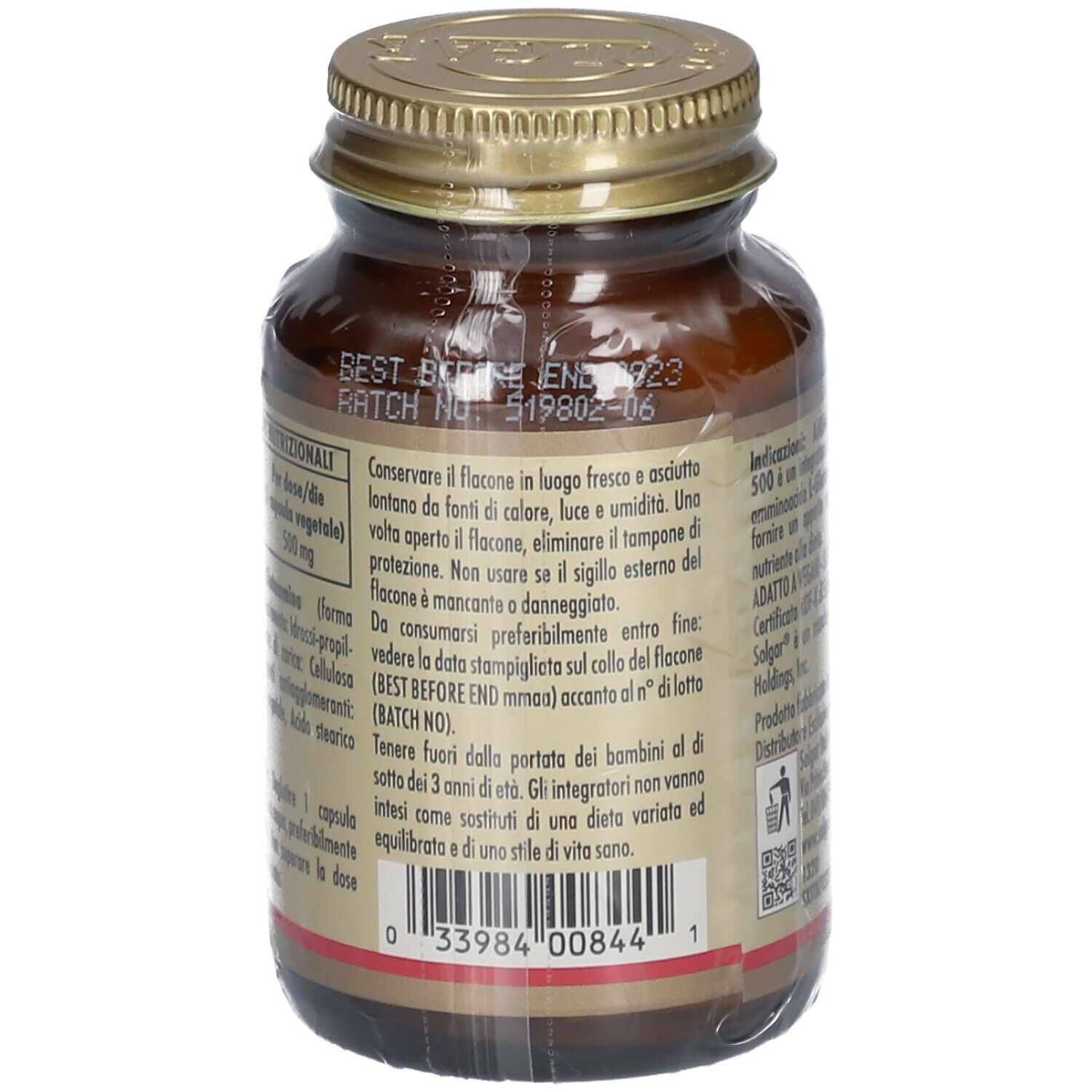 SOLGAR® Amino Glutammina 500