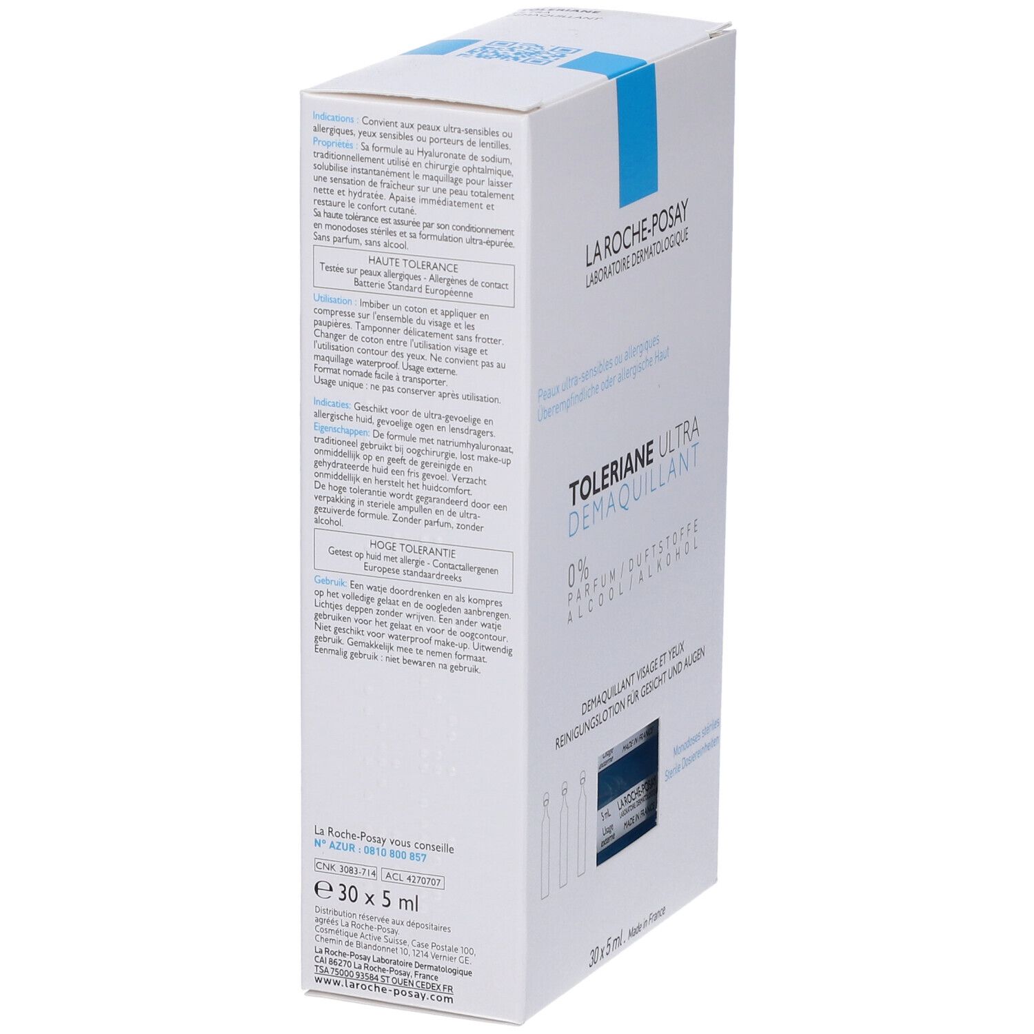 La Roche-Posay Toleriane Ultra Struccante Purificante 30 X 5 ml