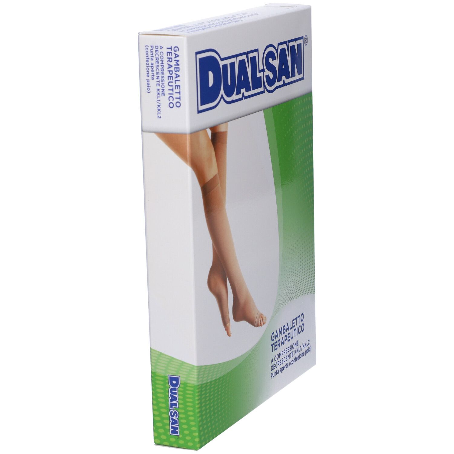 Gambaletto Terapeutico Dualsan A Compressione Decrescente Kkl1 Punta Aperta Beige Unisex 2 1 Paio