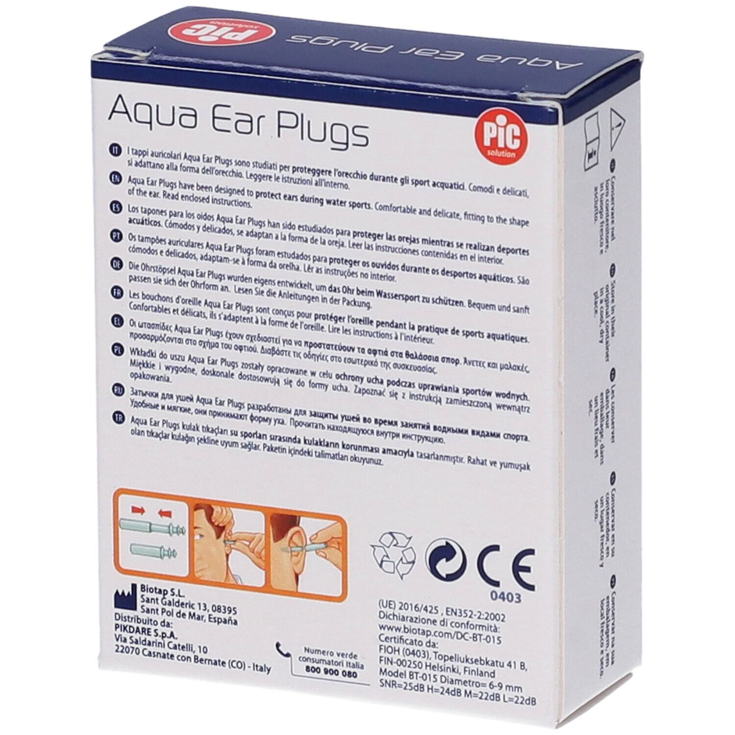 Pic Sport Tappi Auricolari