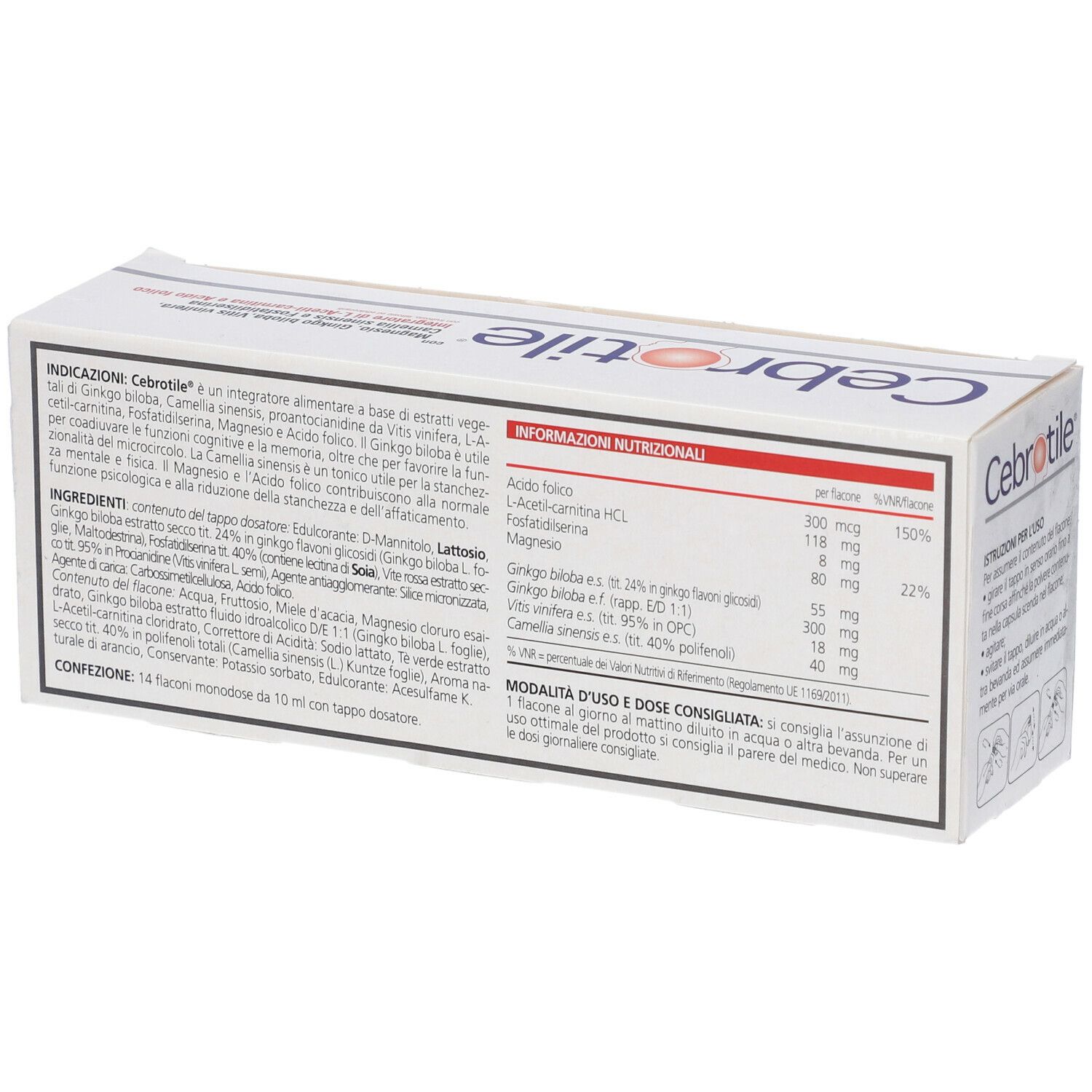 Cebrotile 14 Flaconcini