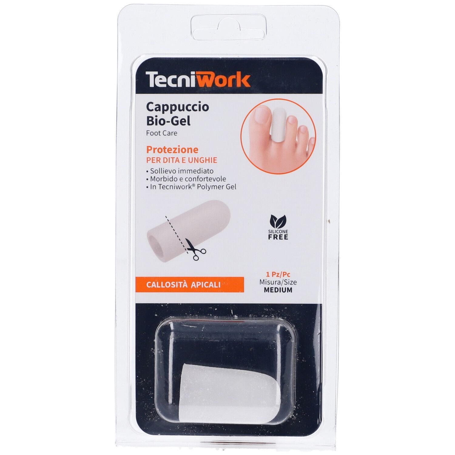 Tecniwork Biogel Cappuccio Protezione Dita e Unghie Misura M