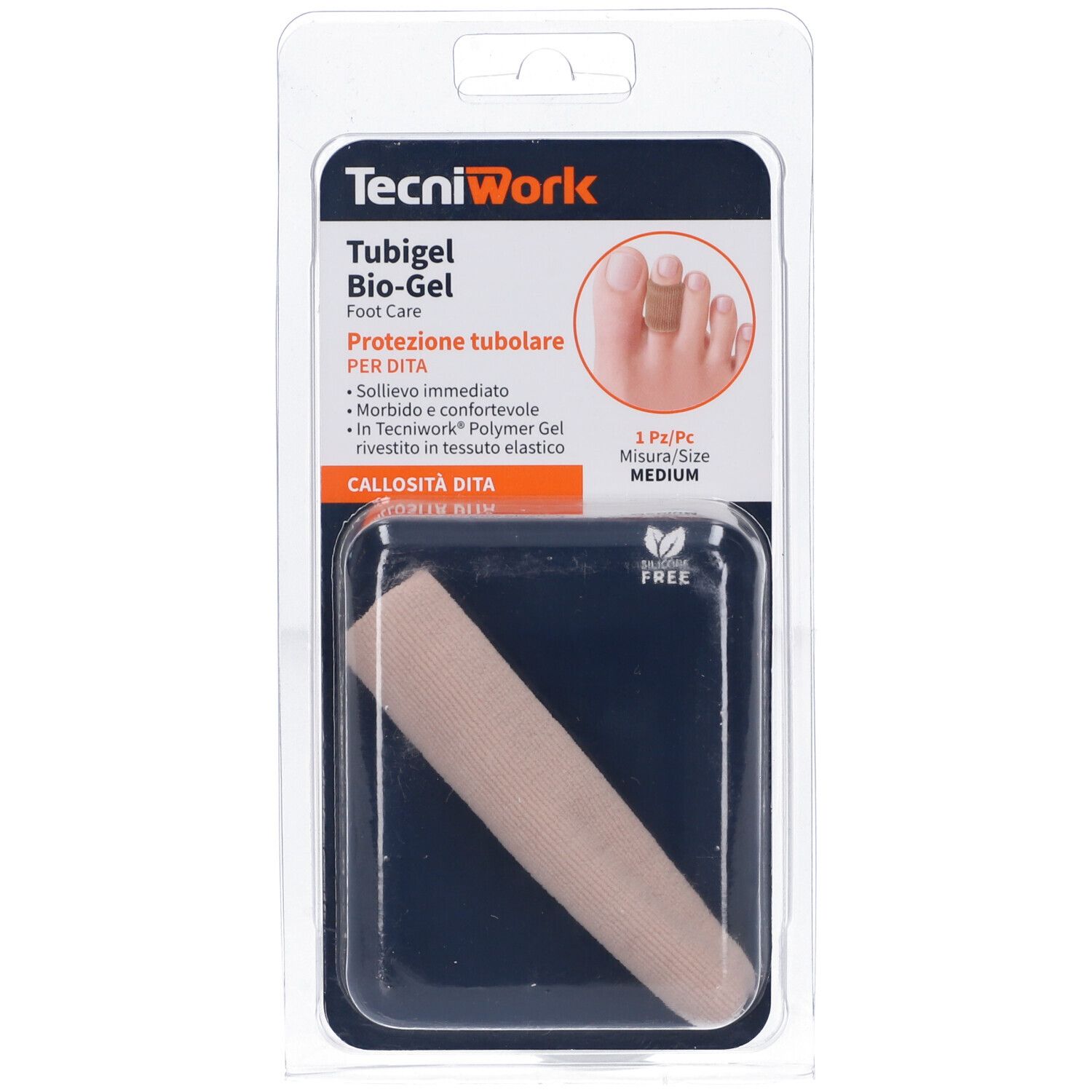 Tecniwork Biogel Tubigel Protezione Tubolare per Dita Misura M