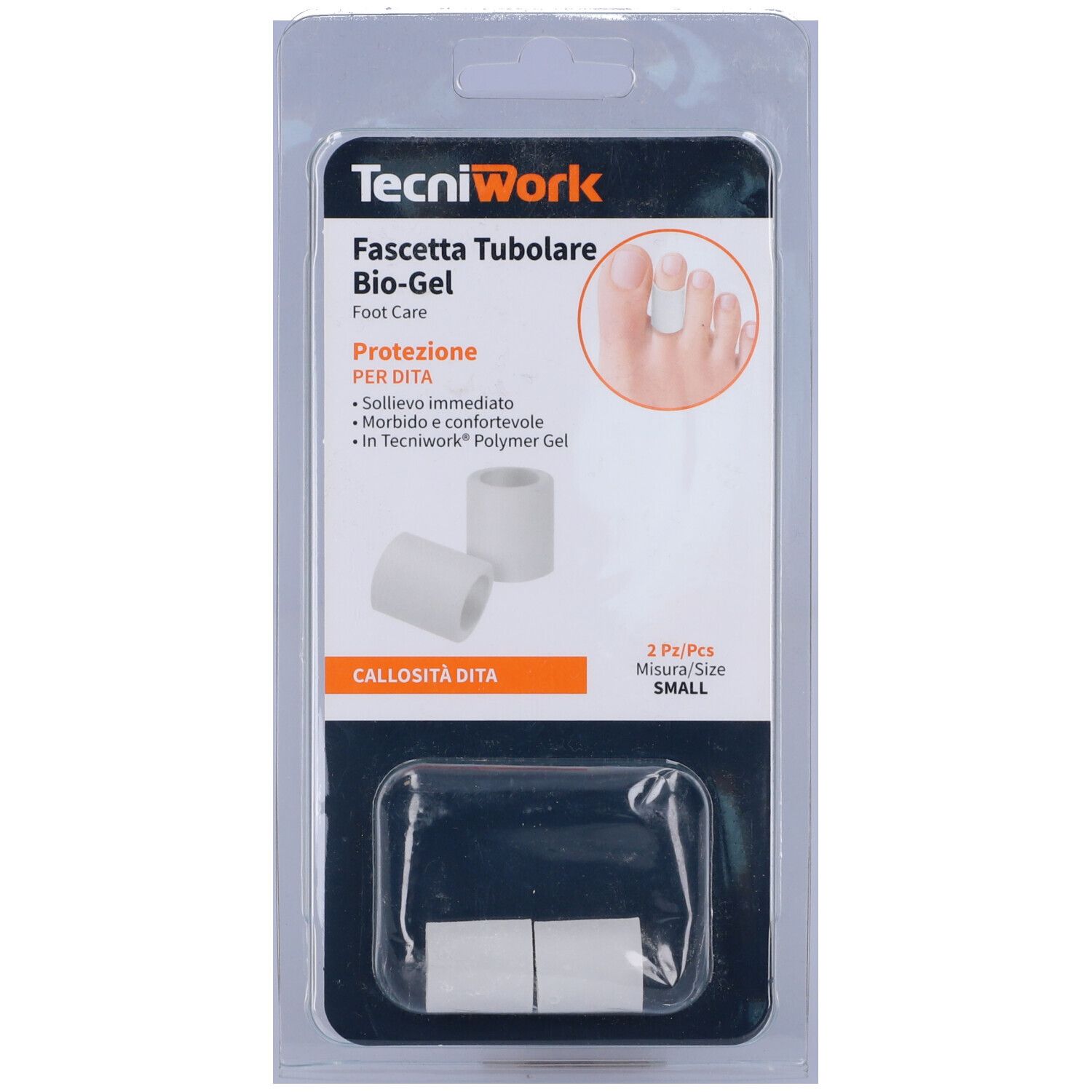 Tecniwork Biogel Fascetta Tubolare per Dita Misura S