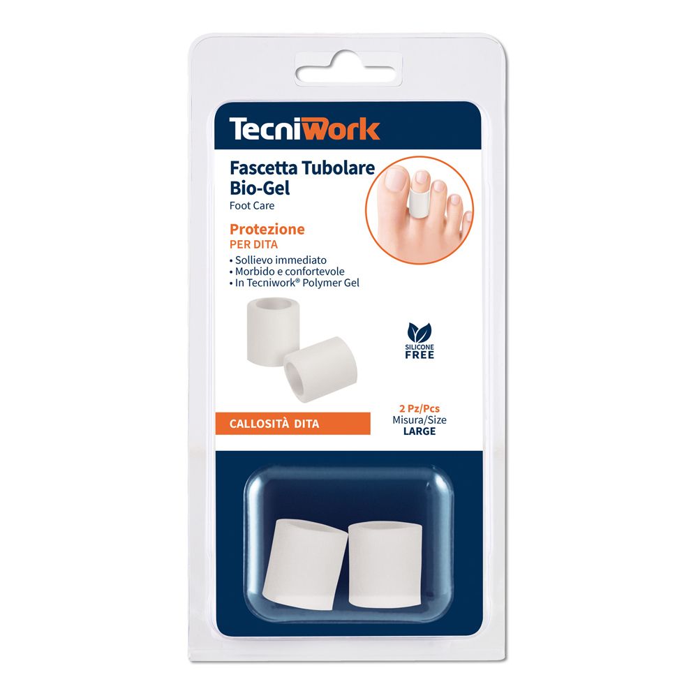 Tecniwork Biogel Fascetta Tubolare per Dita Misura L