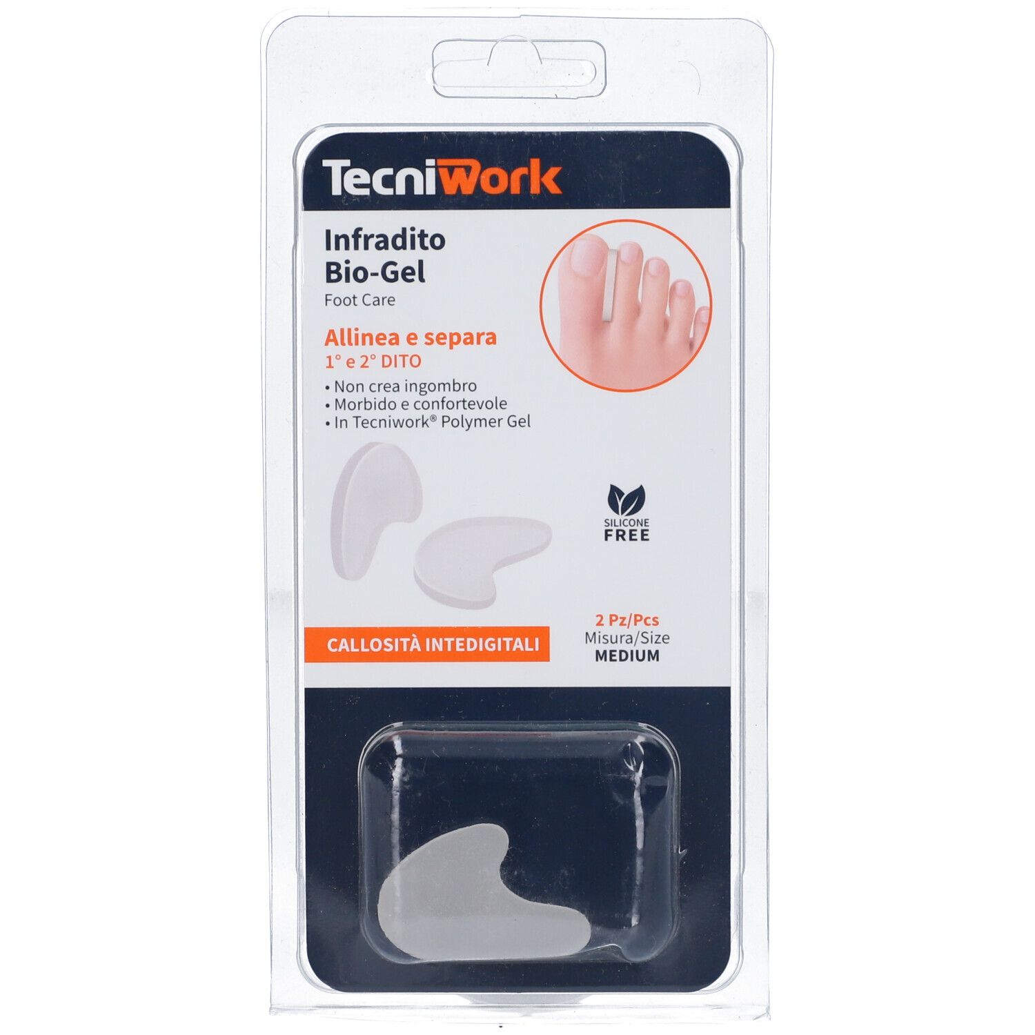 Tecniwork Biogel Infradito 1° e 2° Dito Misura M
