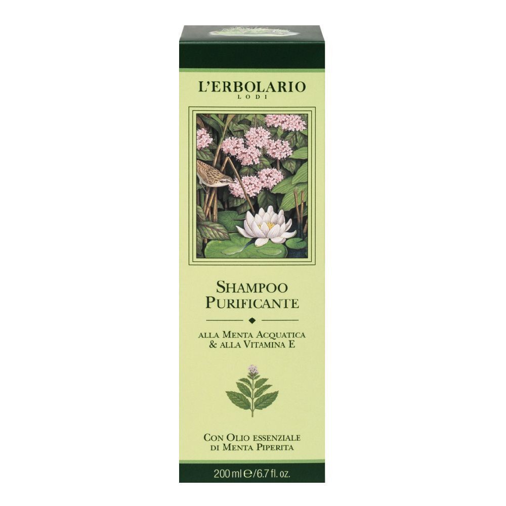 Shampoo Purificante Menta Acquatica & Vitamina E 200 Ml